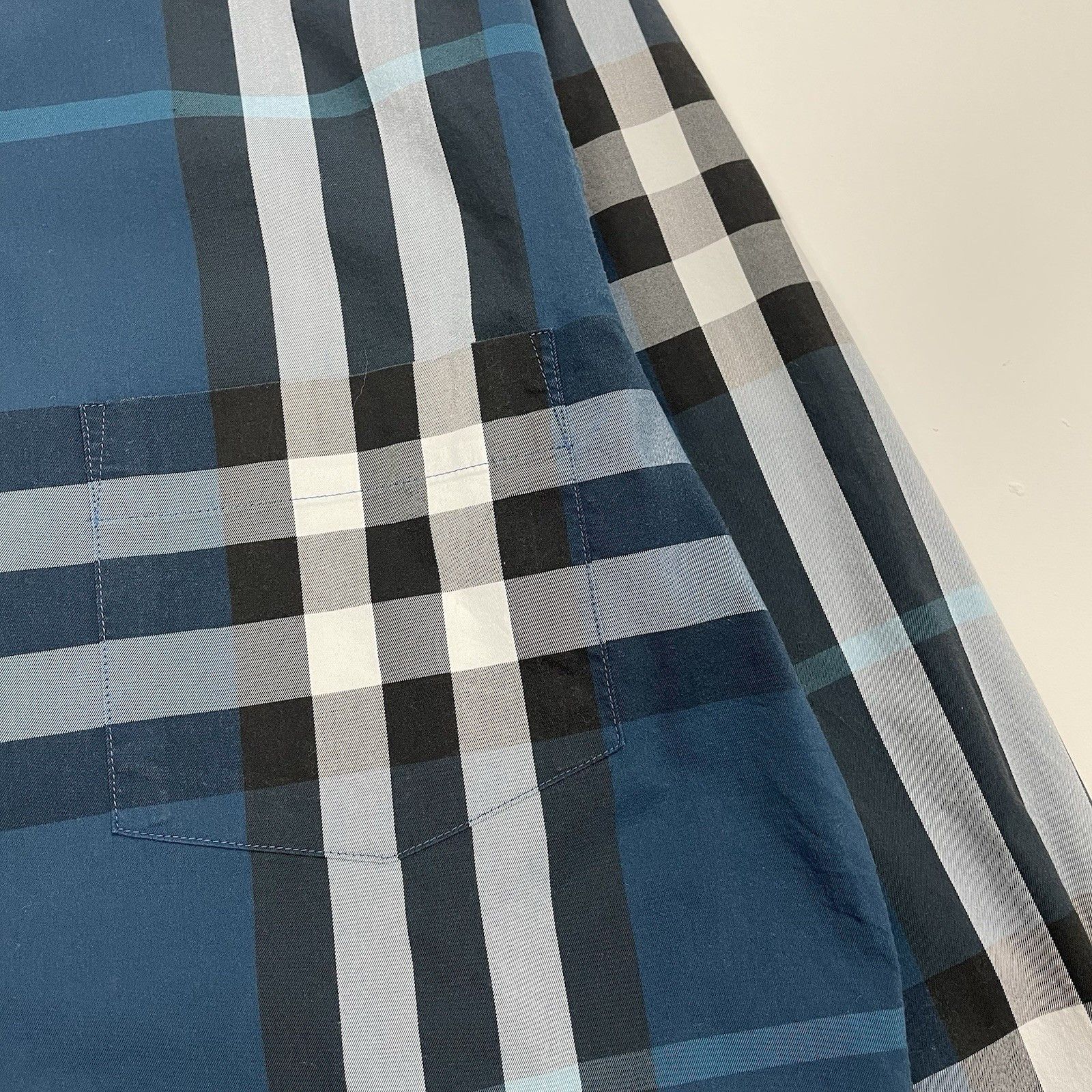 Burberry Burberry Shirt Nova Check Mens Small Blue S Size US S / EU 44-46 / 1 - 2 Thumbnail