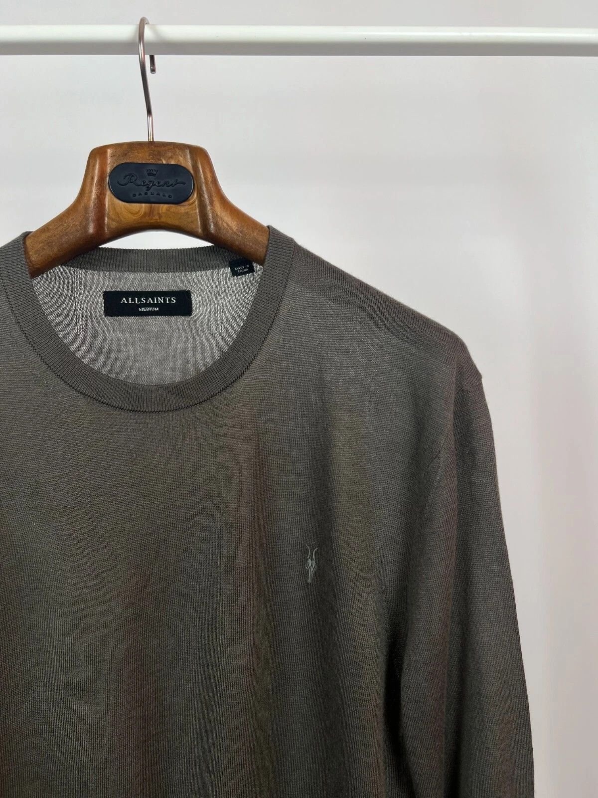 Allsaints ALLSAINTS Medium Nomo Crew Knit Ramskull Sweater Casual Size US M / EU 48-50 / 2 - 5 Thumbnail