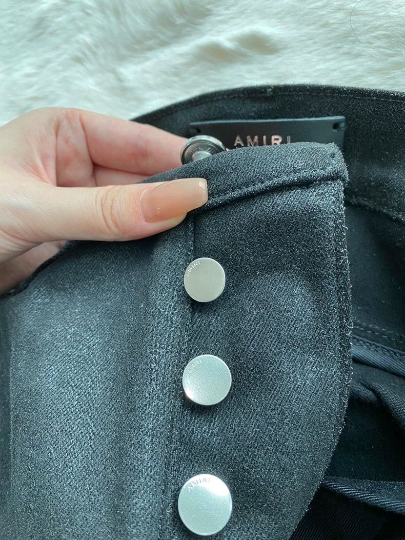 Amiri Amiri Wax Black Glitter mx2 Jean Size US 33 - 6 Thumbnail