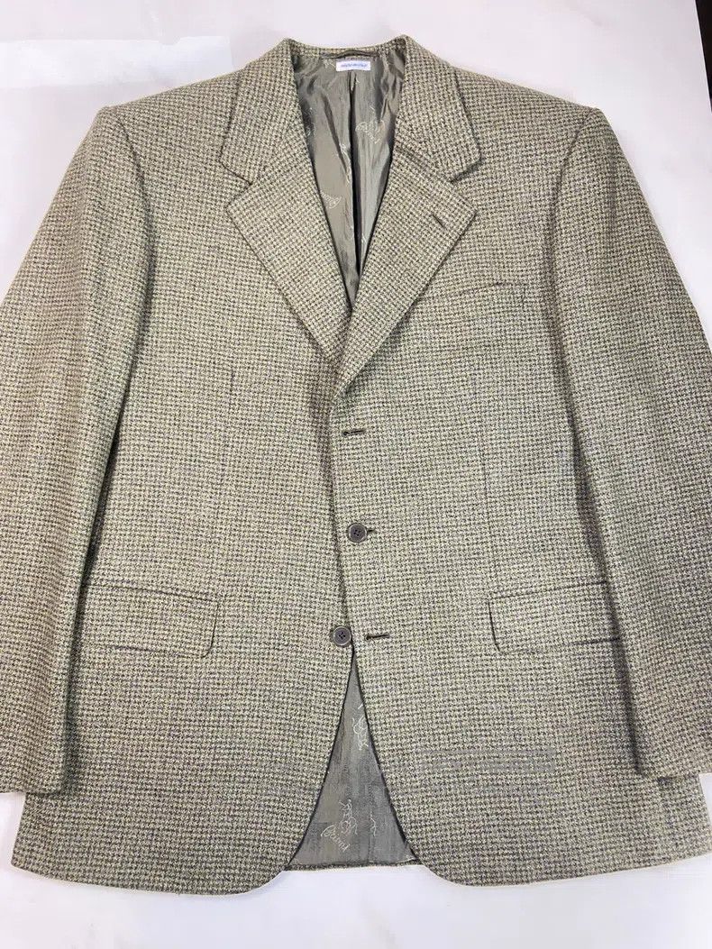 Brioni Brioni Cashmere tweed handmade single-breasted suit Size US XL / EU 56 / 4 - 2 Thumbnail