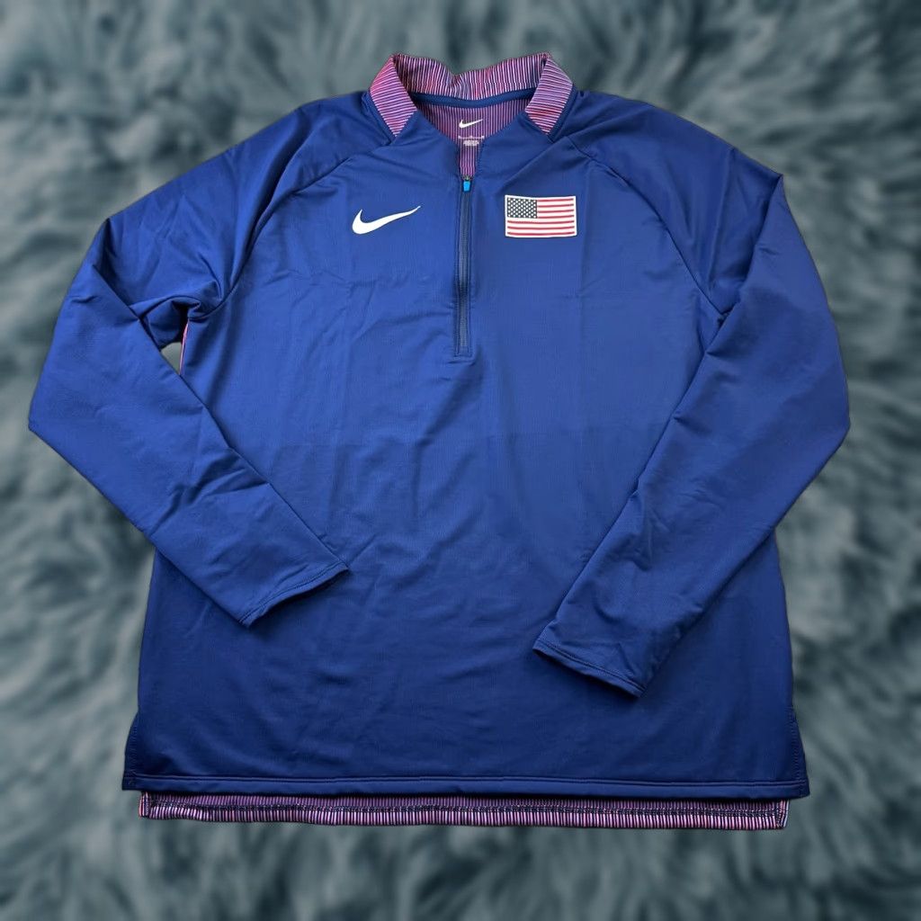 Nike Nike Pro Elite Jersey Mens XL 2023 Half Zip Track Made In USA Size US XL / EU 56 / 4 - 1 Thumbnail