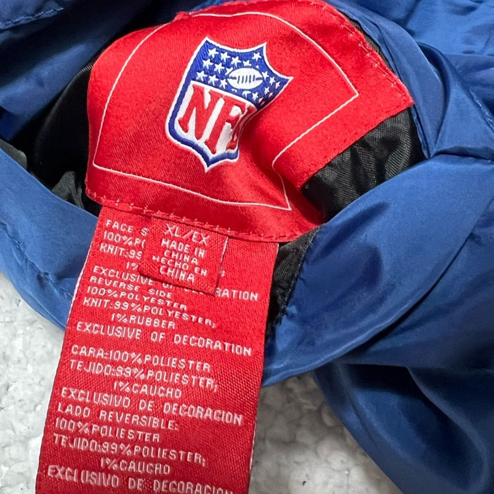 NFL Indianapolis Colts Pullover Jacket Mens Reversible XL EUC Size US XL / EU 56 / 4 - 7 Thumbnail