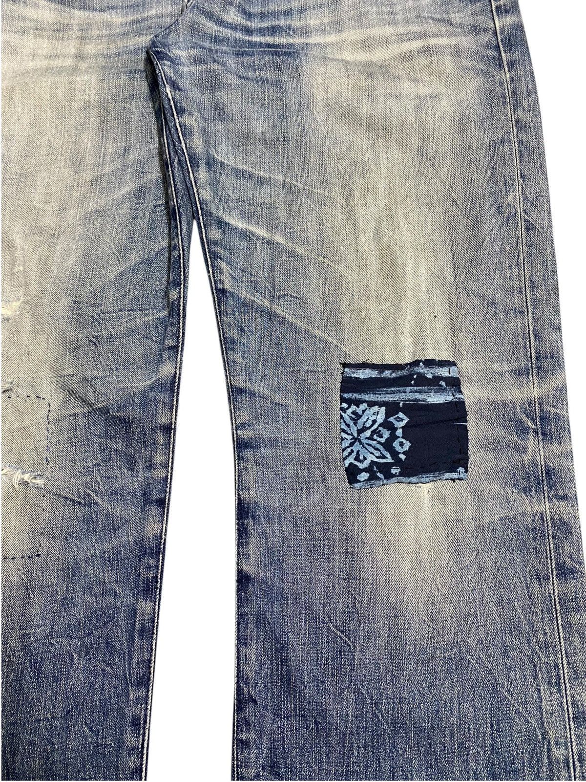 AG Adriano Goldschmied Vintage Adriano Goloschmieo Faded Distressed Loose Jeans Size US 36 / EU 52 - 8 Thumbnail