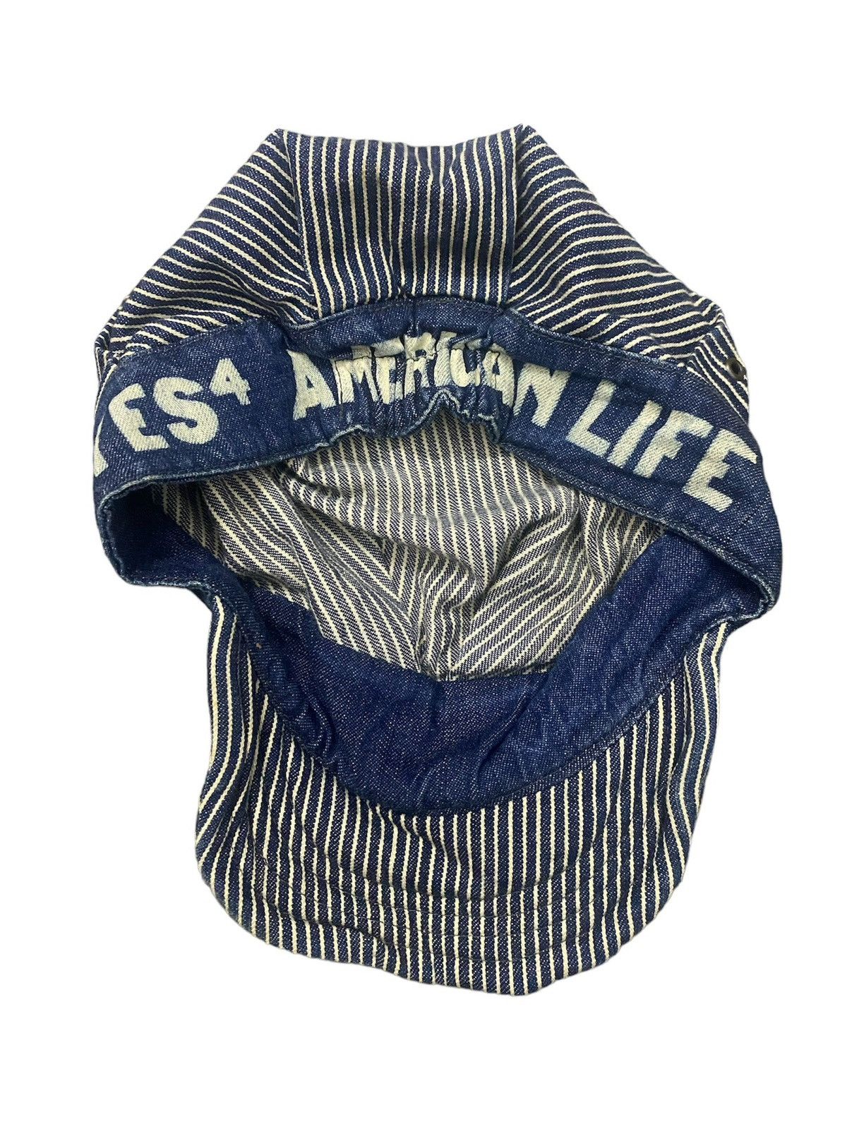 Kapital DENIM DUNGAREE WORKSHOP HAT DESIGN HICKORY STYLE RARE Size ONE SIZE - 6 Thumbnail