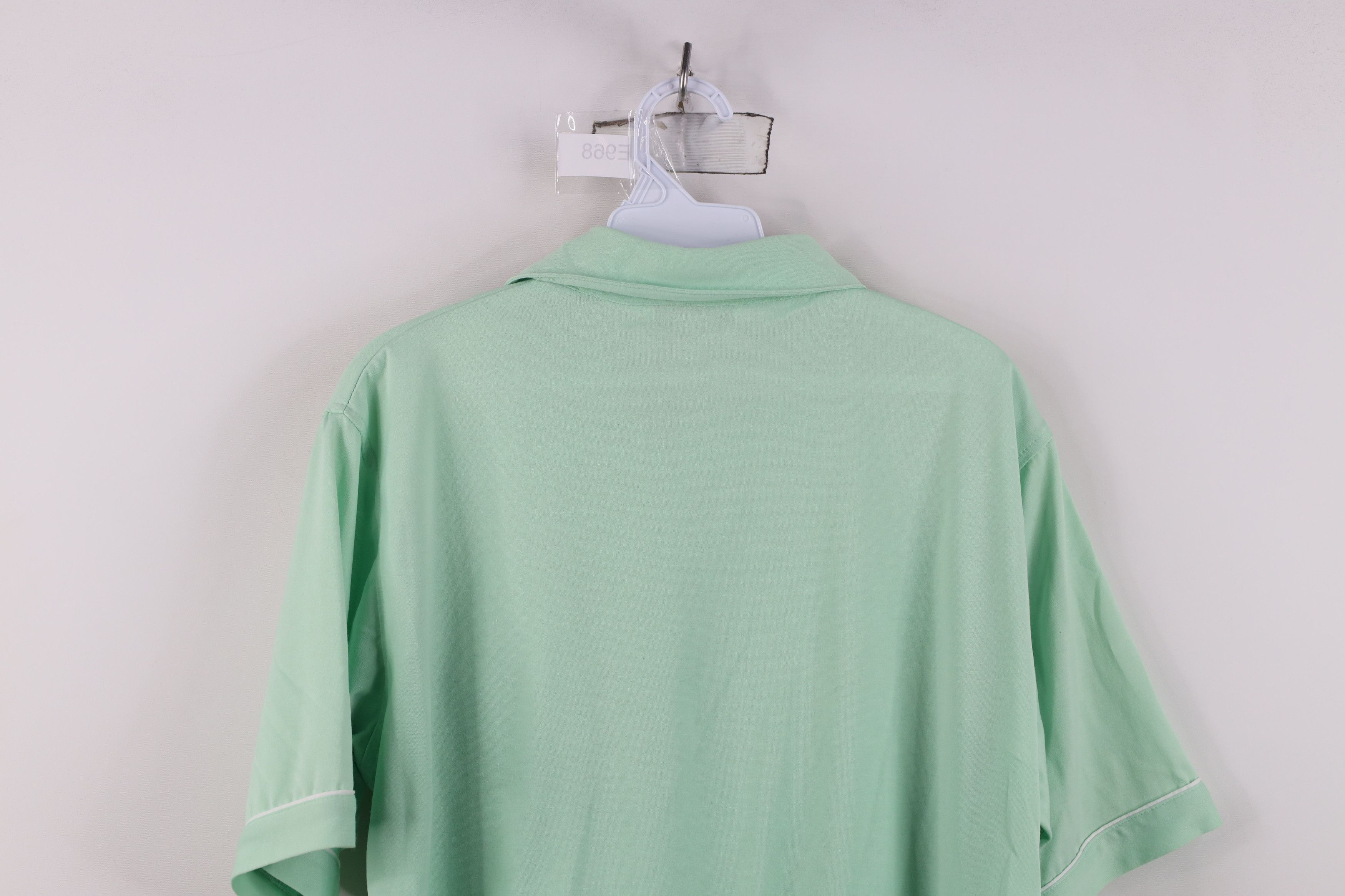 Vintage Vintage 90s Streetwear Knit Collared Golf Polo Shirt Green Size US L / EU 52-54 / 3 - 12 Thumbnail
