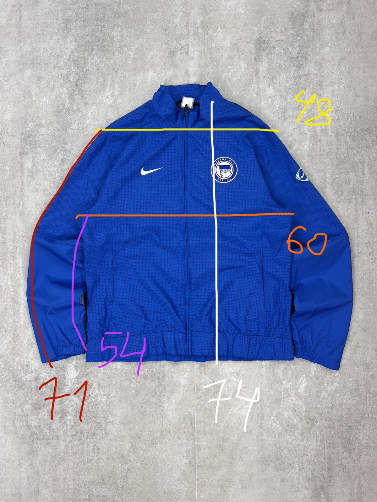 Nike Hertha Berlin 2009 Soccers Track Jacket Football Size XL Size US XL / EU 56 / 4 - 11 Thumbnail