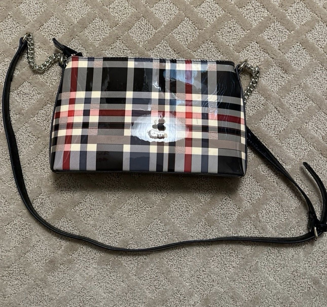 Other Plaid Glossy Design Purse Size ONE SIZE - 2 Thumbnail