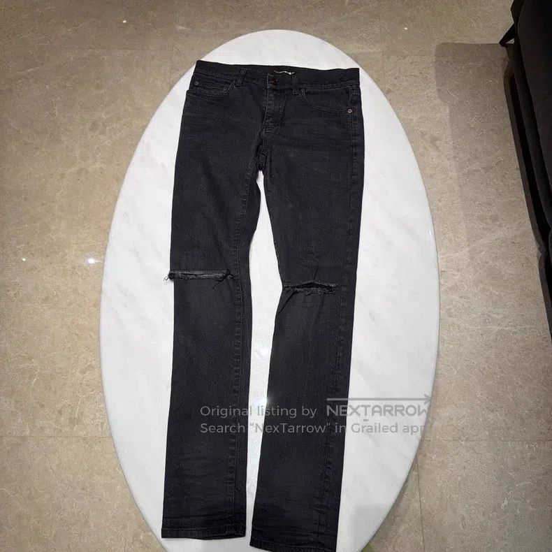 Saint Laurent Paris Saint Laurent Paris Ripped Denim Jeans Size US 29 - 1 Thumbnail