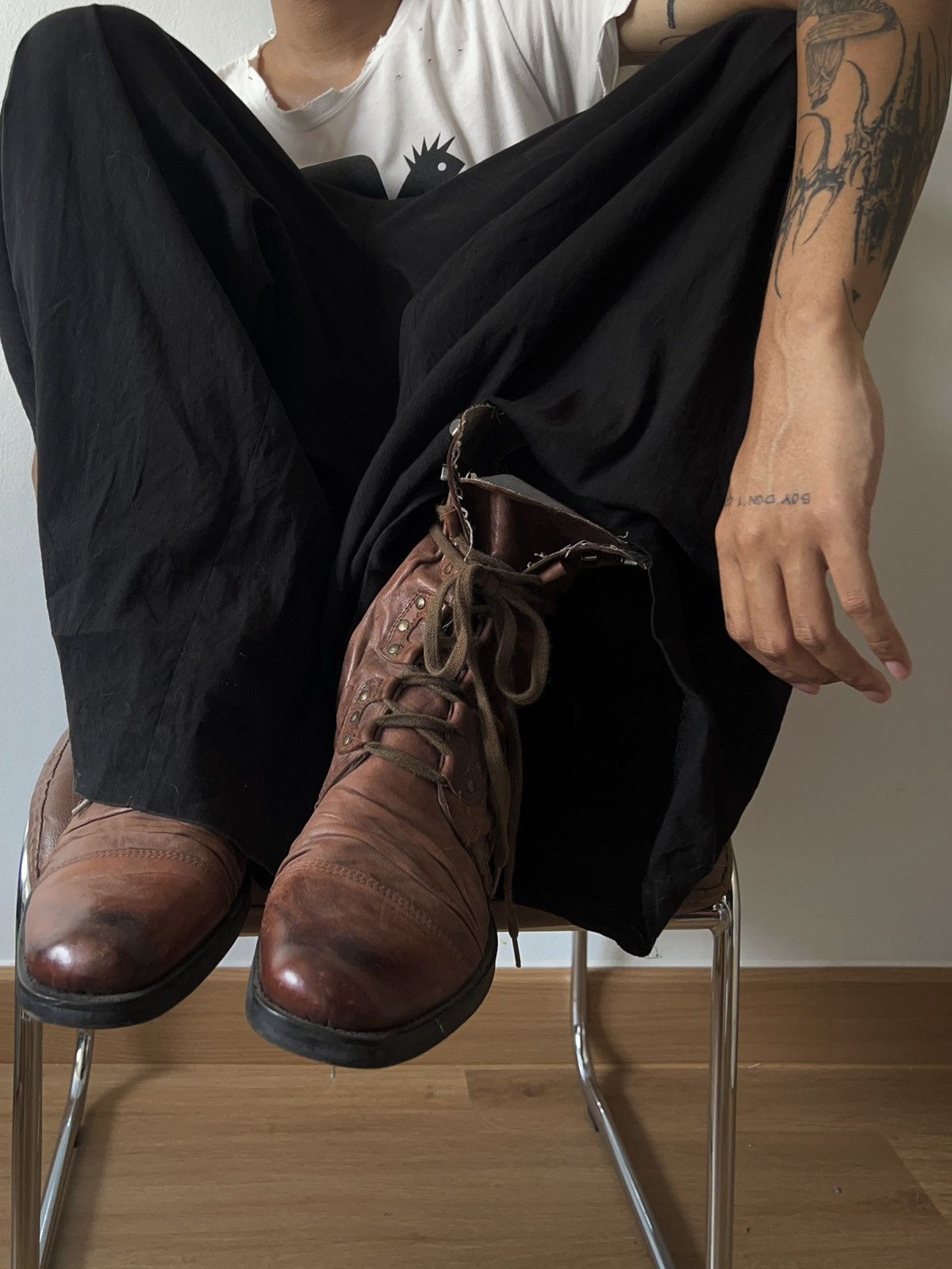 Japanese Brand Archive T2[in] Leather Boots Size US 10 / EU 43 - 4 Thumbnail