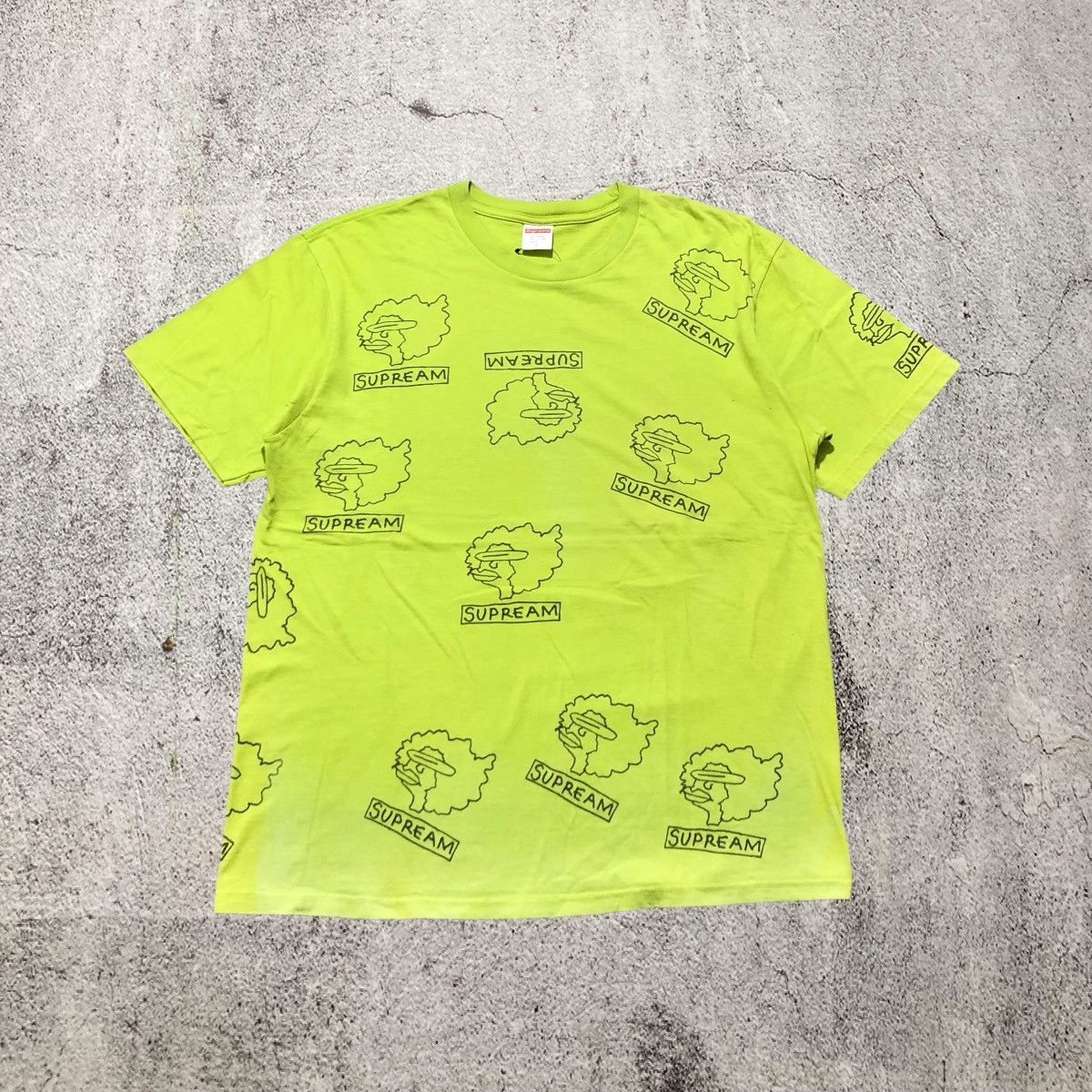 Supreme Supreme x Mark Gonzales Ramm Head T-shirt Green Streetwear Size US L / EU 52-54 / 3 - 1 Thumbnail