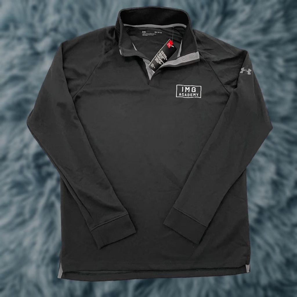 Under Armour Under Armour Sweater Adult Medium Black Pullover Mock Neck IMG Academy Men NEW Mens Size US M / EU 48-50 / 2 - 1 Thumbnail
