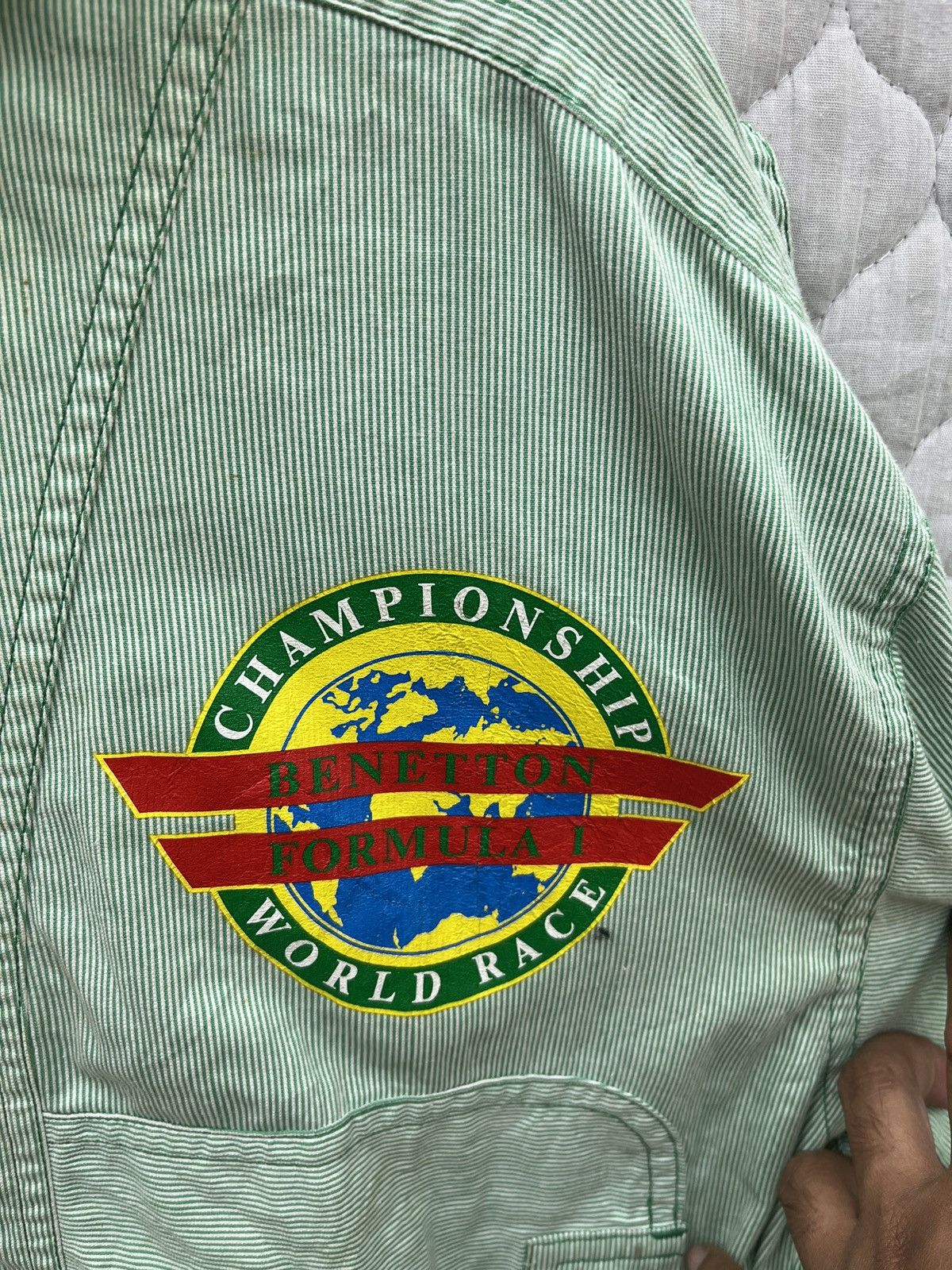 United Colors Of Benetton 🔥🔥🔥STEALS VTG BENETTON FORMULA ONE WORLD RACE CHAMPIONSHIP Size US S / EU 44-46 / 1 - 12 Thumbnail