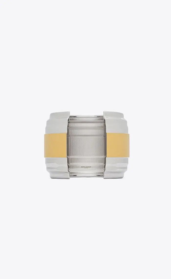 Saint Laurent Paris o1b1hav110425 756780 Size: M / Wheel Cuff Metal Bracelet Size ONE SIZE - 6 Thumbnail