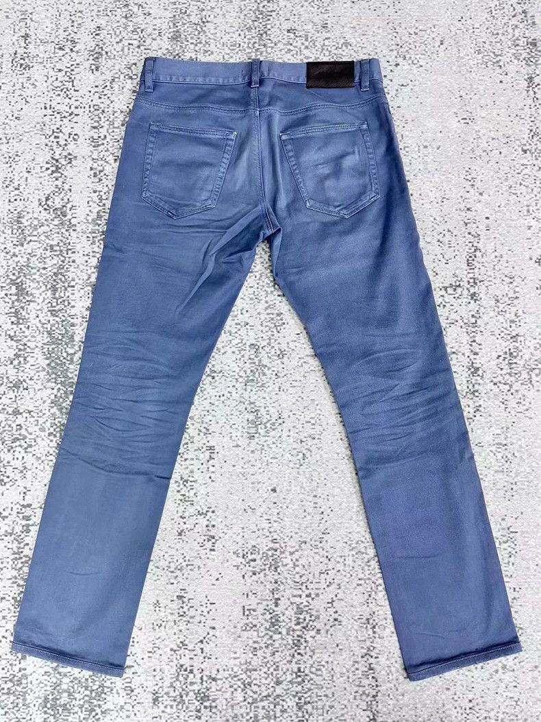 Prada Prada Leather brand made of old dark blue jeans 2501-Nextar Size US 31 - 2 Thumbnail