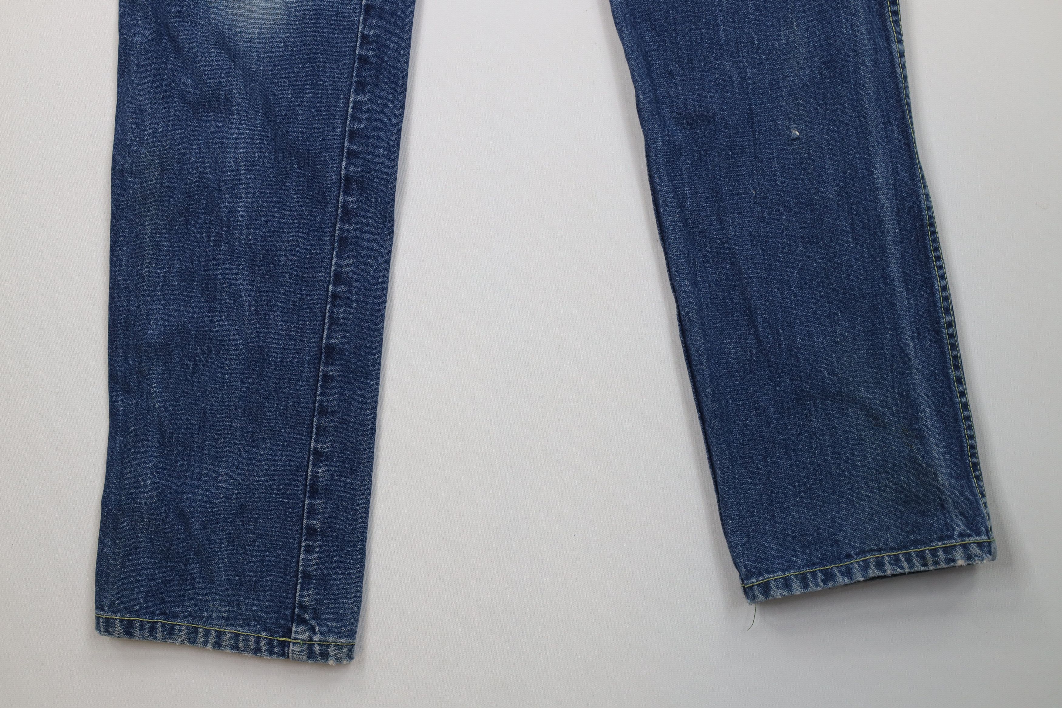 Vintage Vintage 90s Streetwear Straight Leg Denim Jeans Blue Size 30" / US 8 / IT 44 - 4 Thumbnail