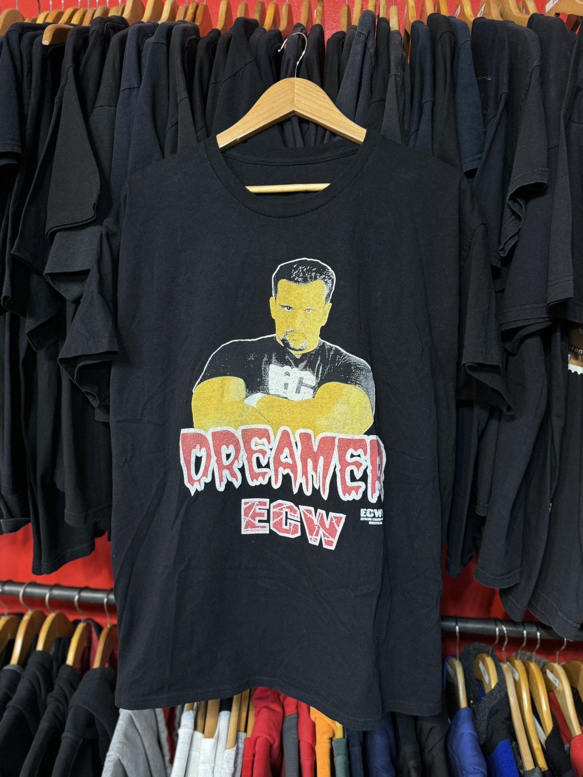Rap Tees × Vintage × WCW/nWo Dreamer ECW Wrestling Vintage Concert Rap Rock Band T-Shirt Size US XL / EU 56 / 4 - 1 Thumbnail