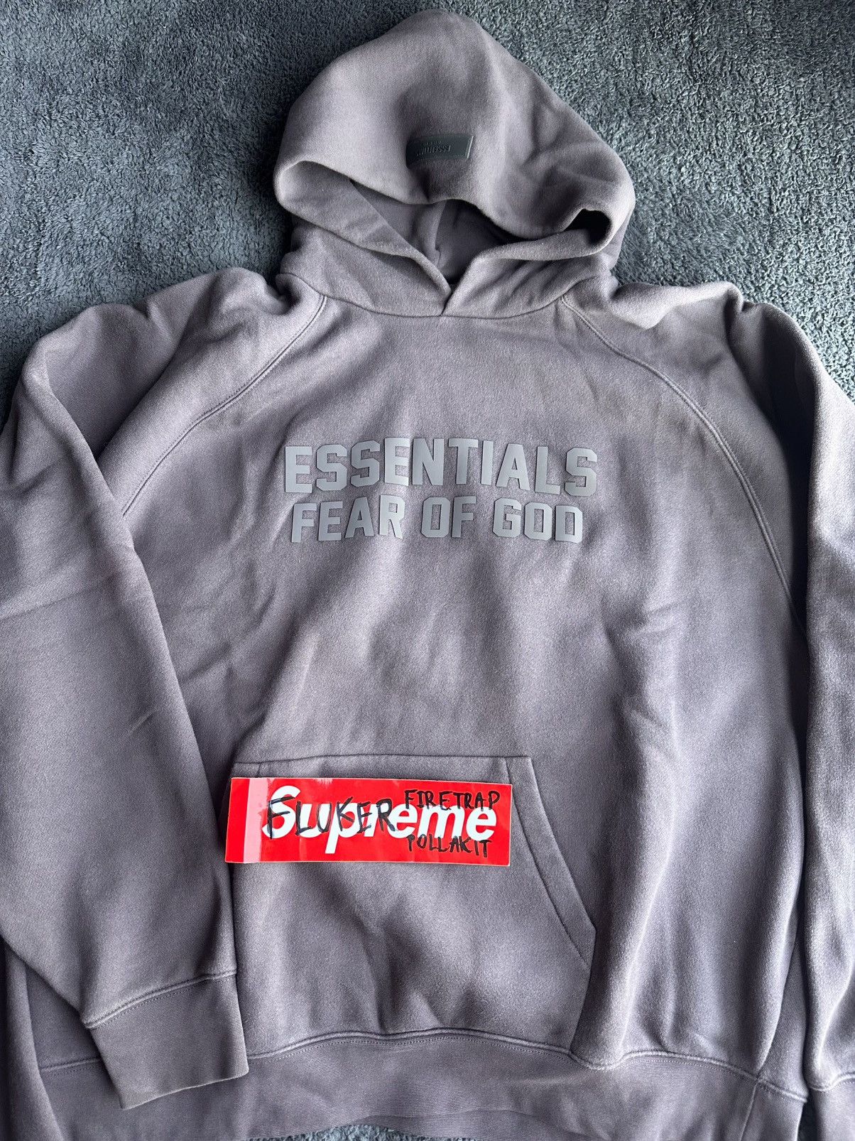 Essentials Bundle: Essentials Raglan hoodie & pants - Plum Size US XL / EU 56 / 4 - 5 Thumbnail