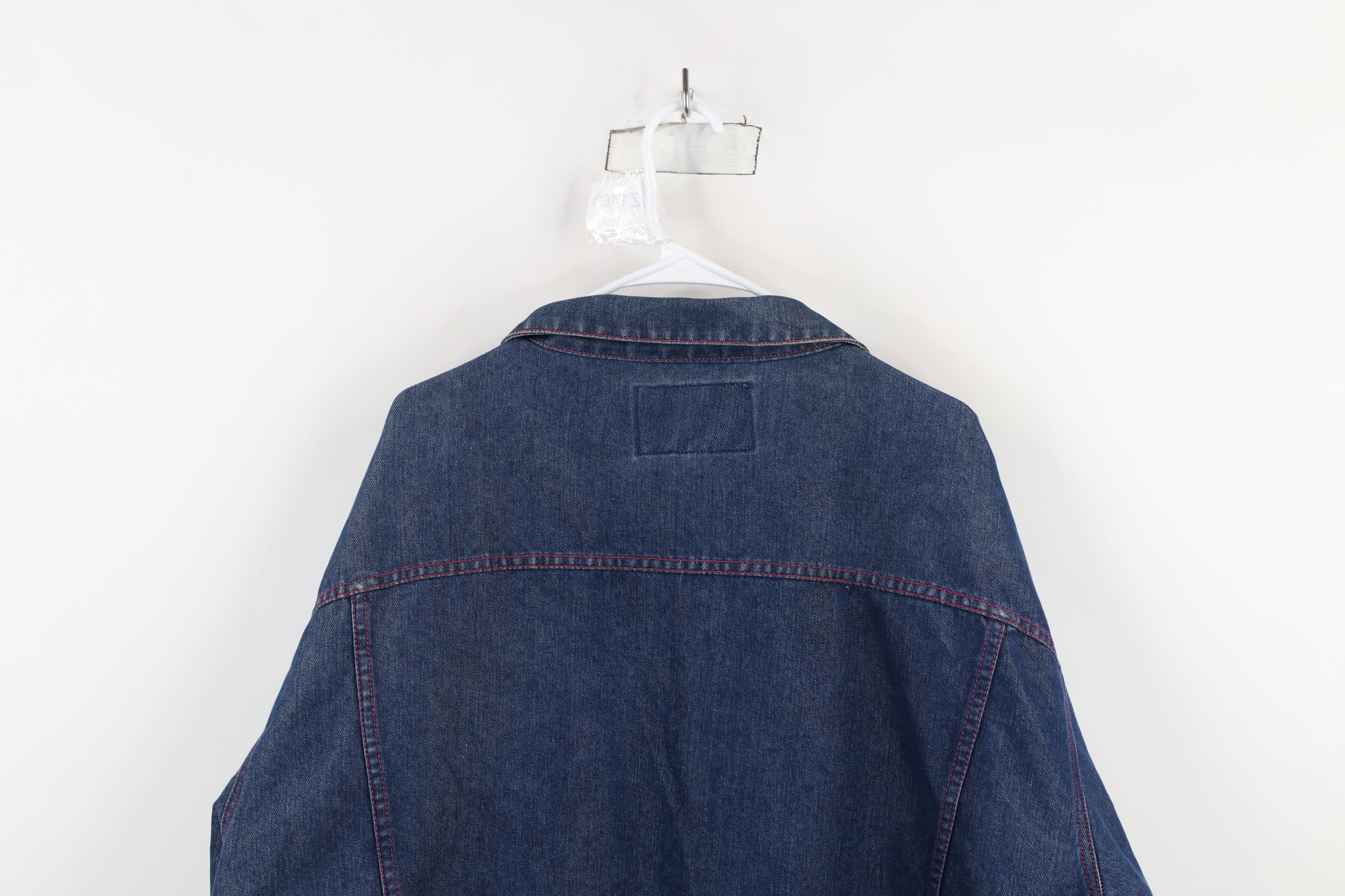 Vintage Vintage 90s Y2K Streetwear Baggy Denim Jean Trucker Jacket Size 3XL / US 20-22 - 16 Thumbnail