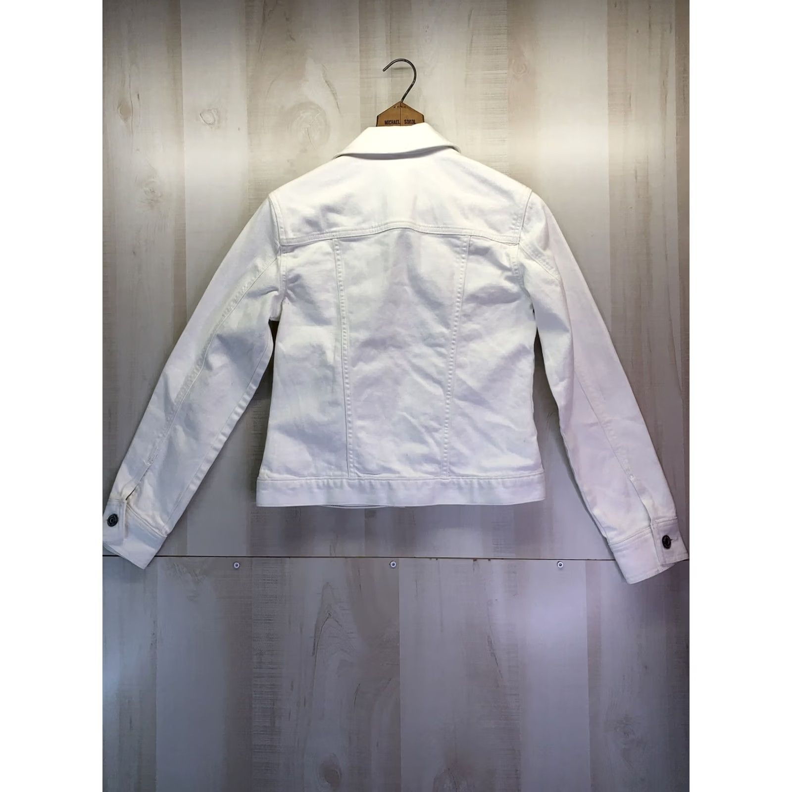 Eddie Bauer VINTAGE Eddie Bauer Women’s XS Classic White Jean Jacket NWT-3960 Size 26" / US 2 / IT 38 - 5 Thumbnail