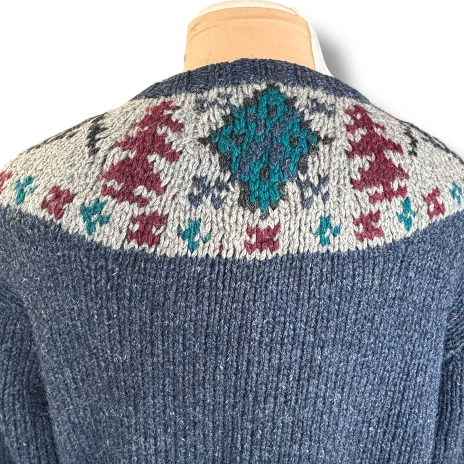 Polo Ralph Lauren Vintage 90s Polo Ralph Lauren Blue Wool Ski Sweater Nordic Size US S / EU 44-46 / 1 - 5 Thumbnail