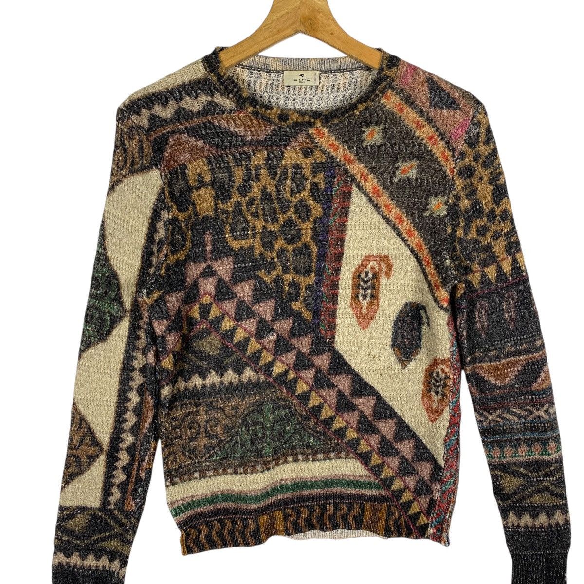 Etro Etro Multicolor Geometric and Animal Print Sweater Knit Size M / US 6-8 / IT 42-44 - 8 Thumbnail