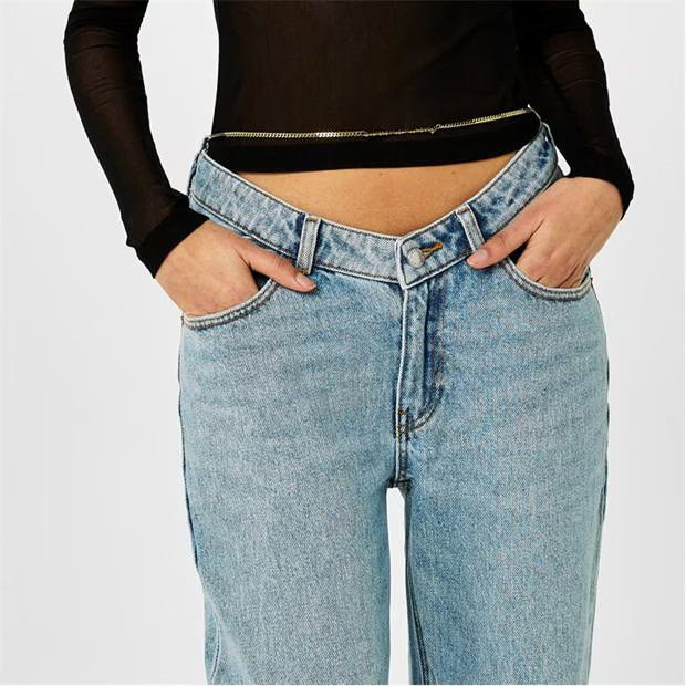 Alexander Wang o1g2r1mq0824 Nameplate V Front Demin Jean in Denim Blue Size 27" / US 4 / IT 40 - 5 Thumbnail