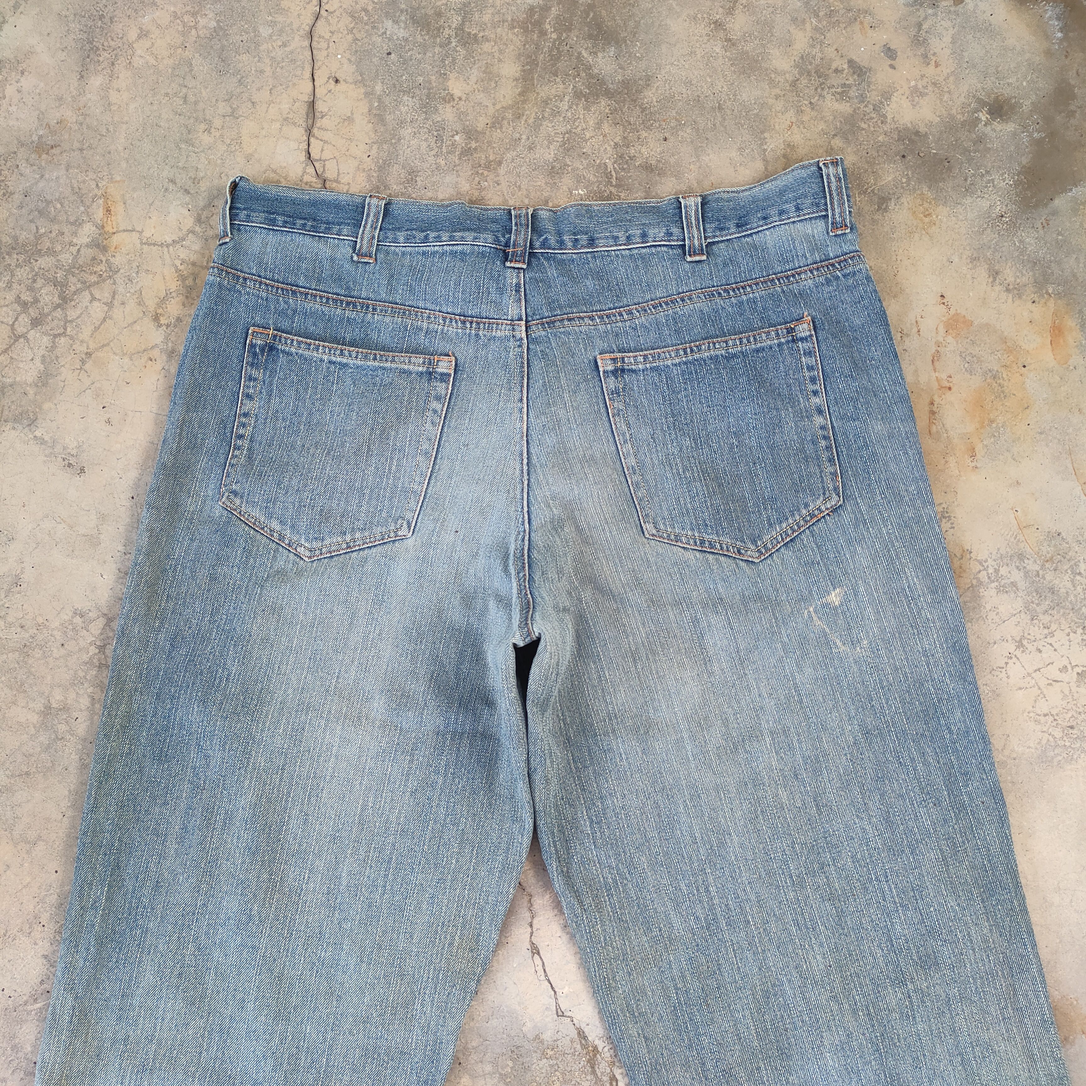 Japanese Brand W40 VINTAGE 19191 JAPANESE FADED DISTRESSED JEAN PANTS Size US 40 / EU 56 - 9 Thumbnail