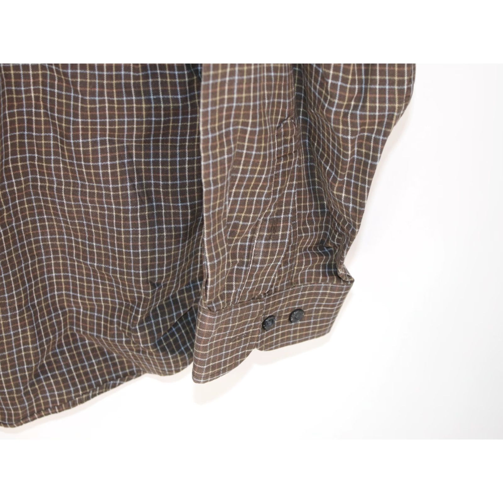 Merona Merona Shirt Adult XL Brown Check Cotton Button-Up Long Sleeve Mens Size US XL / EU 56 / 4 - 4 Thumbnail
