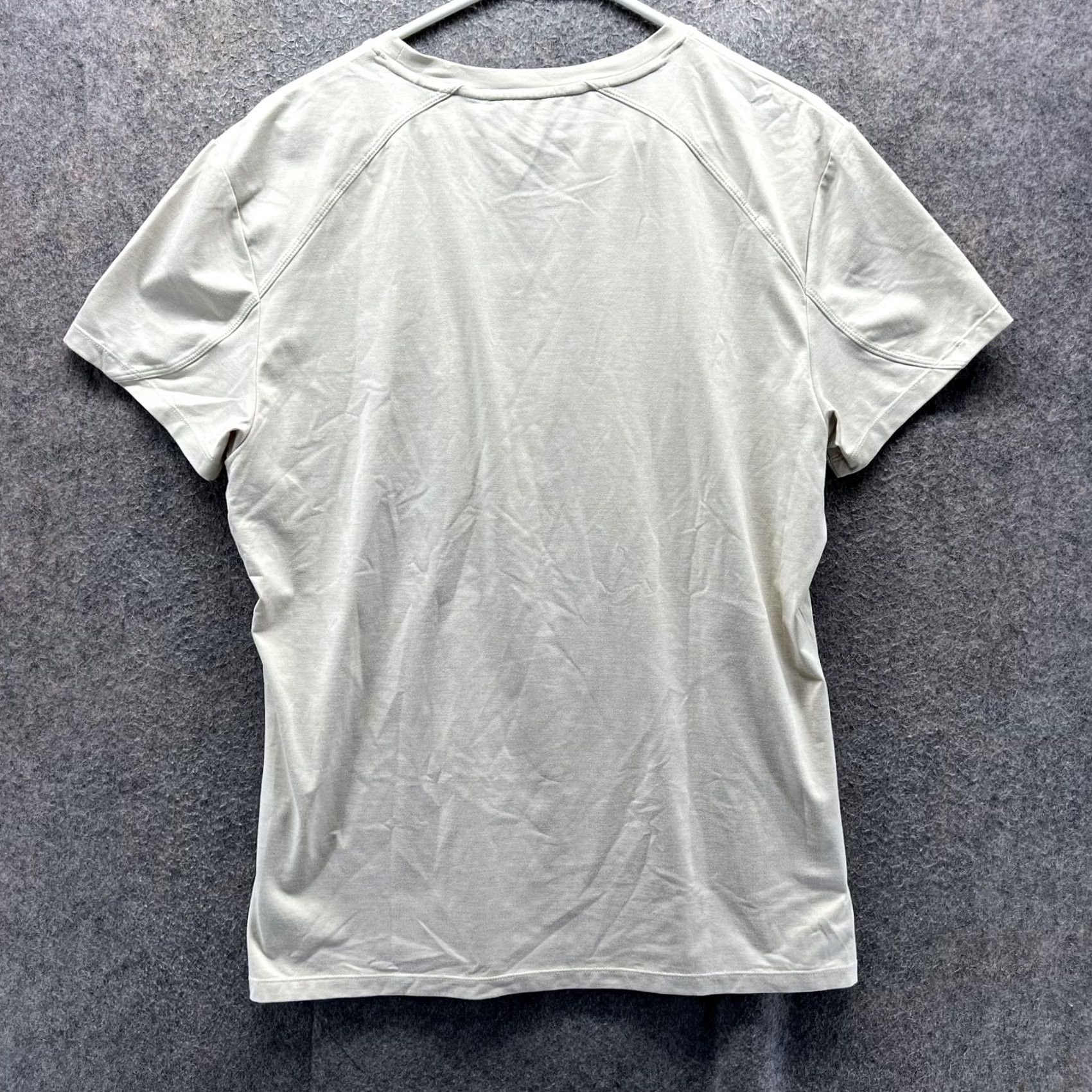 Vintage Alphalete Shirt Womens Large Beige Crewneck Short Sleeve Athletic Gym Tee Casual Size L / US 10 / IT 46 - 2 Thumbnail