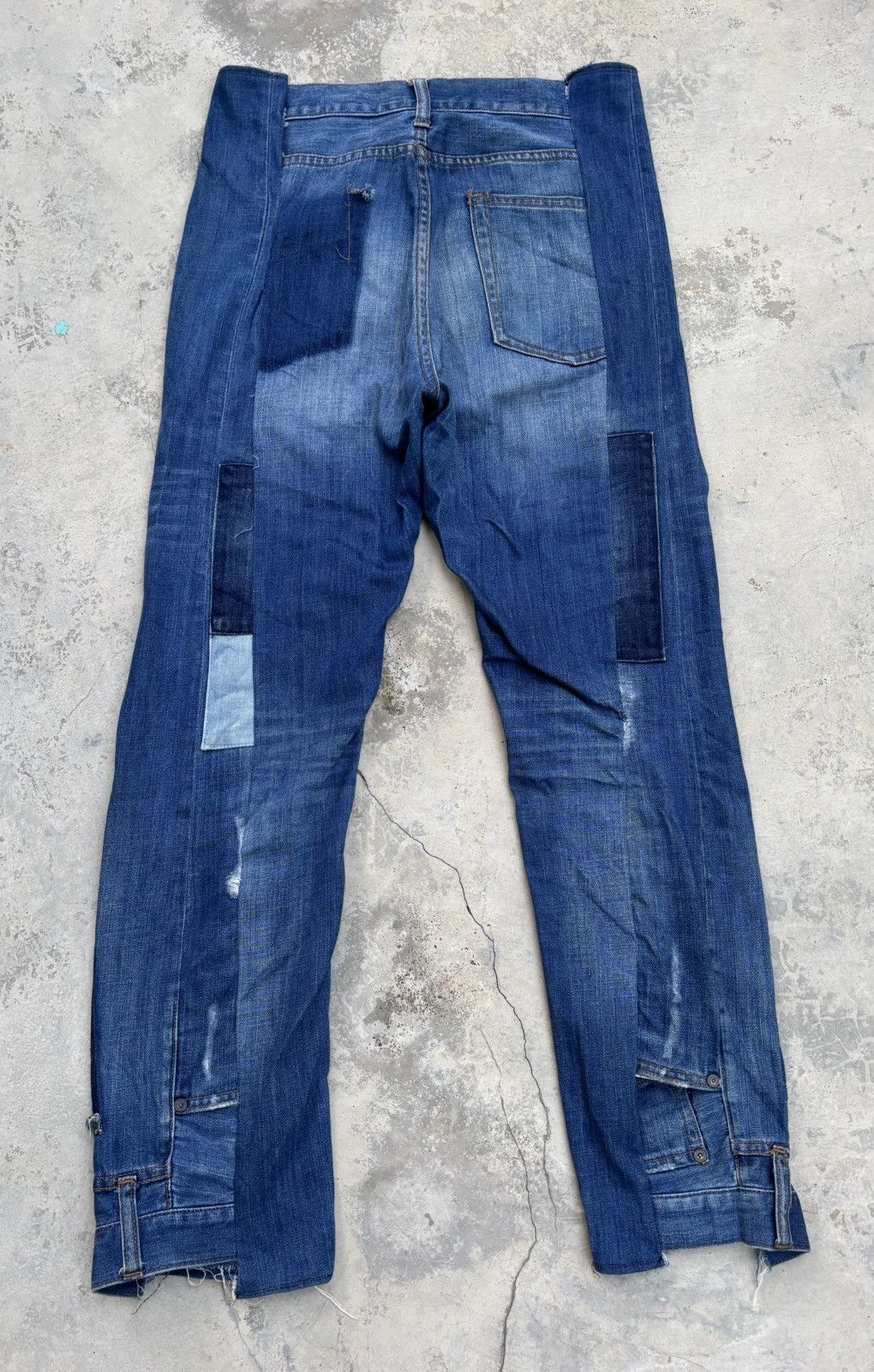 Comme des Garcons Global Work Rework Patchwork Reconstructed Jeans Size US 30 / EU 46 - 8 Thumbnail