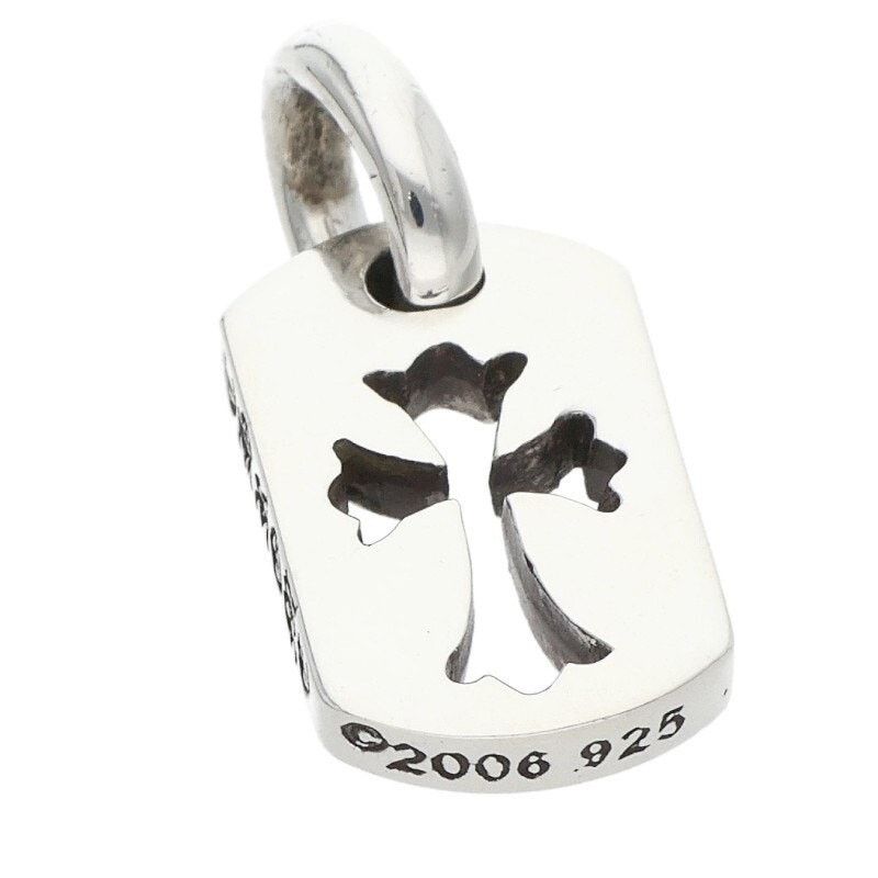 Chrome Hearts Chrome Hearts Silver Cross Dog Tag Necklace Size ONE SIZE - 4 Thumbnail