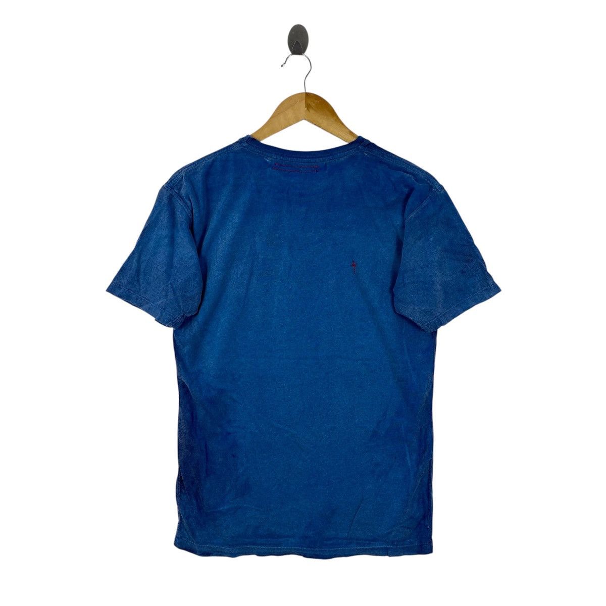 Japanese Brand Religion NYC Overdyed Graphic Tee Blue Vintage Style Cotton Size US S / EU 44-46 / 1 - 2 Thumbnail