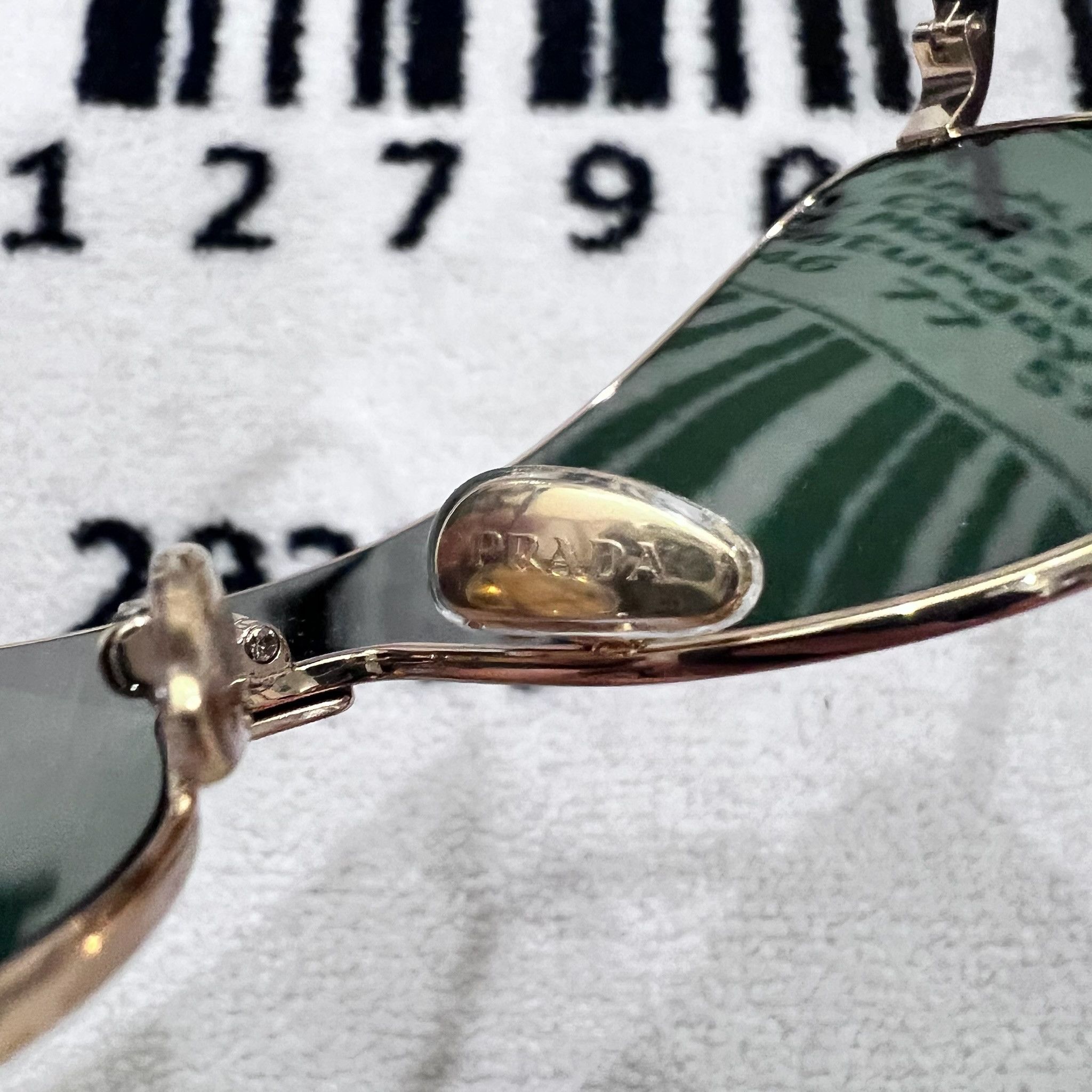 Prada Prada 0PR 69ZS Logo Shield Wrap Mask Runway Sunglasses Size ONE SIZE - 10 Thumbnail