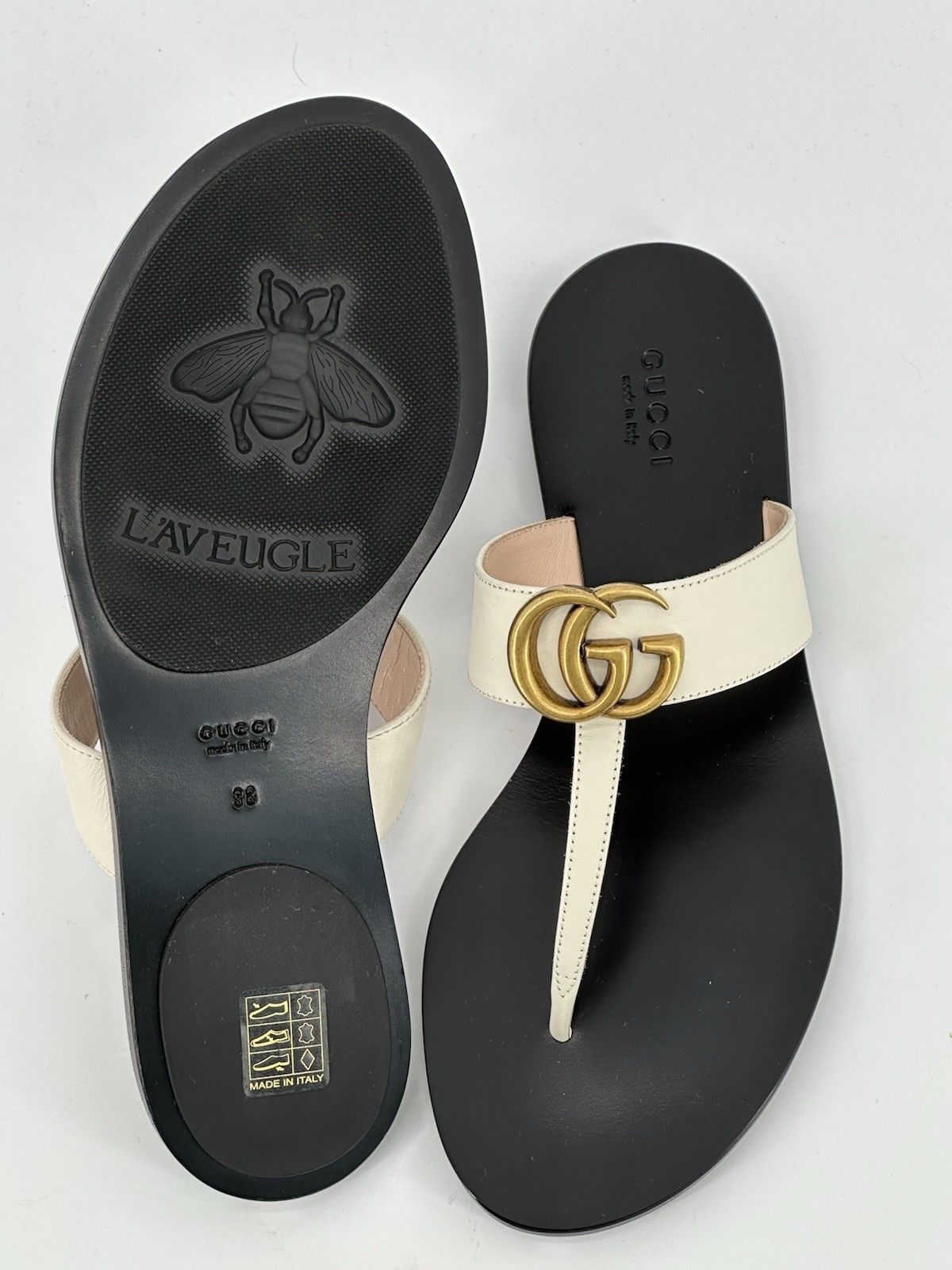 Gucci New Gucci Sandals Size-IT-38 / US-8 Size US 8 / IT 38 - 9 Thumbnail