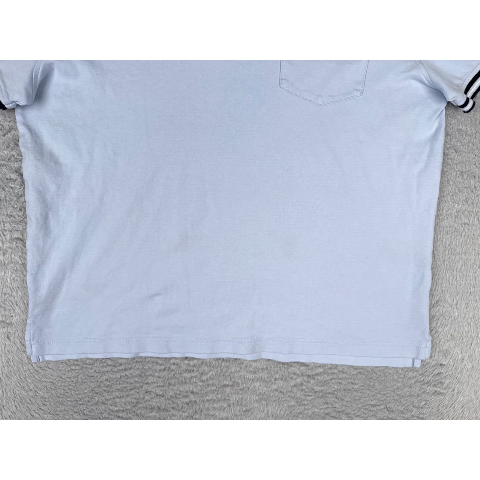 Tommy Hilfiger Tommy Hilfiger Polo Shirt Men Large Blue 100% Cotton Short Sleeve Golf Pocket Shirt Slim Fit Size US L / EU 52-54 / 3 - 5 Thumbnail