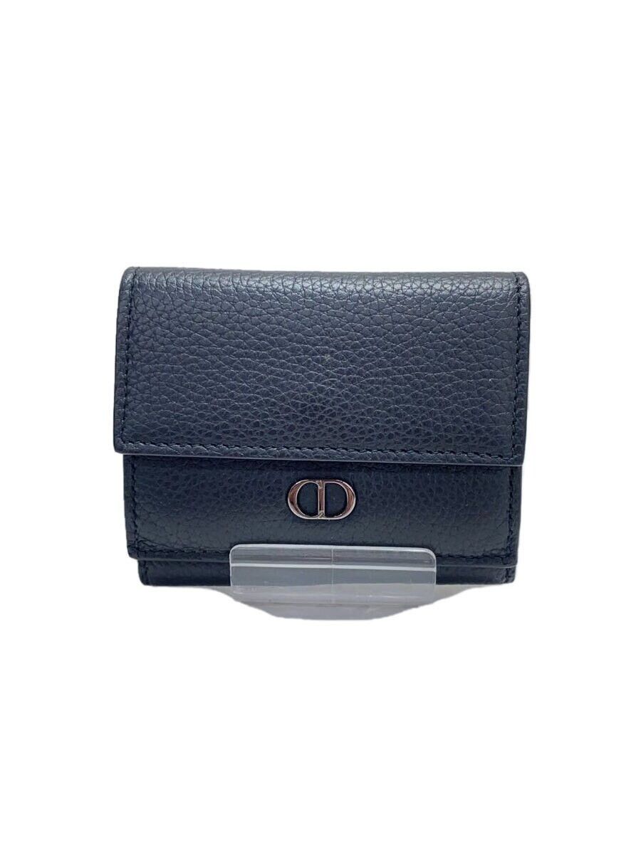 Dior Dior Leather Bi-Fold Wallet Black Size ONE SIZE - 1 Thumbnail