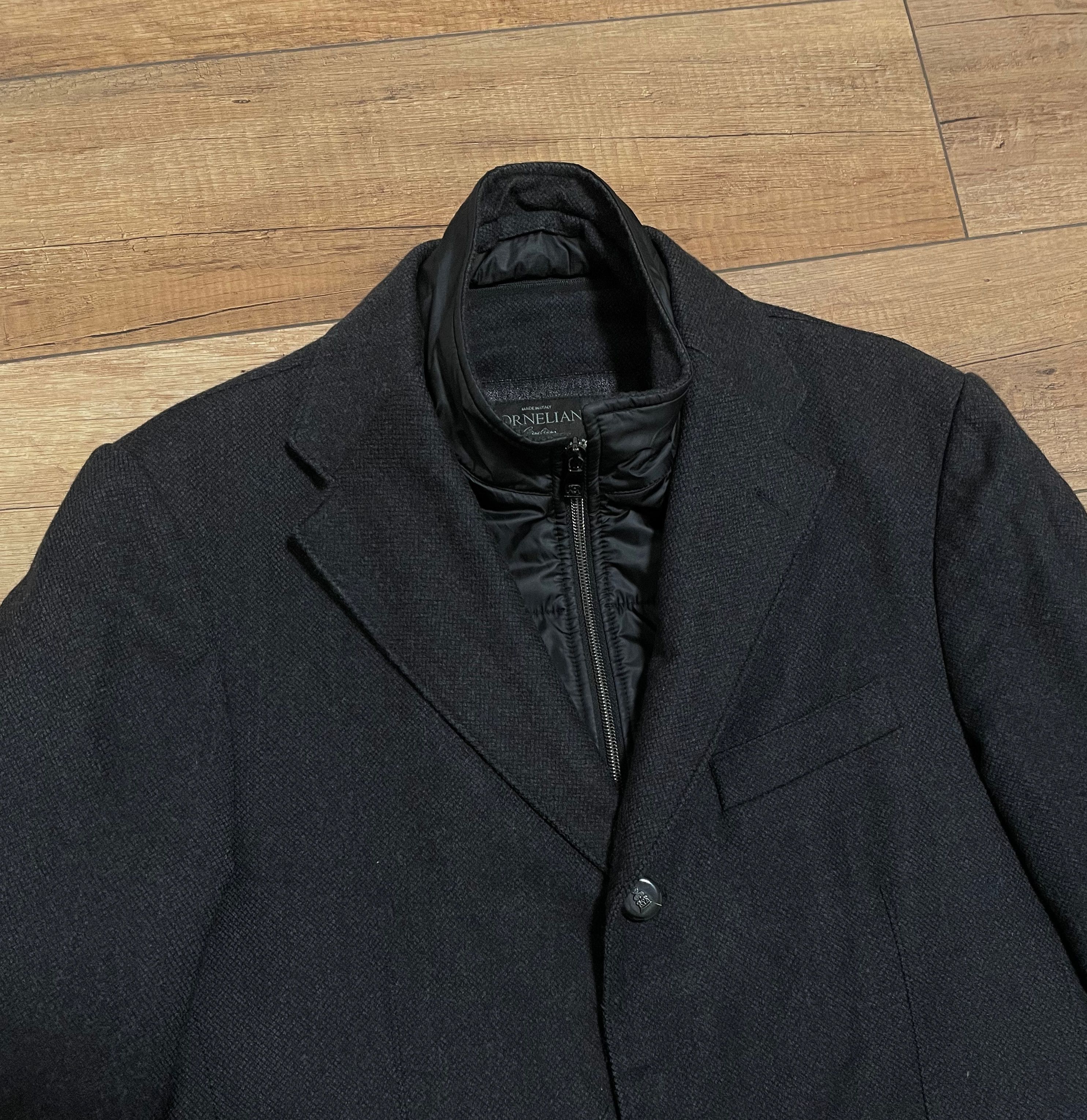 Corneliani Corneliani ID Dark Grey Long Wool Trench Coat Jacket Size US M / EU 48-50 / 2 - 3 Thumbnail