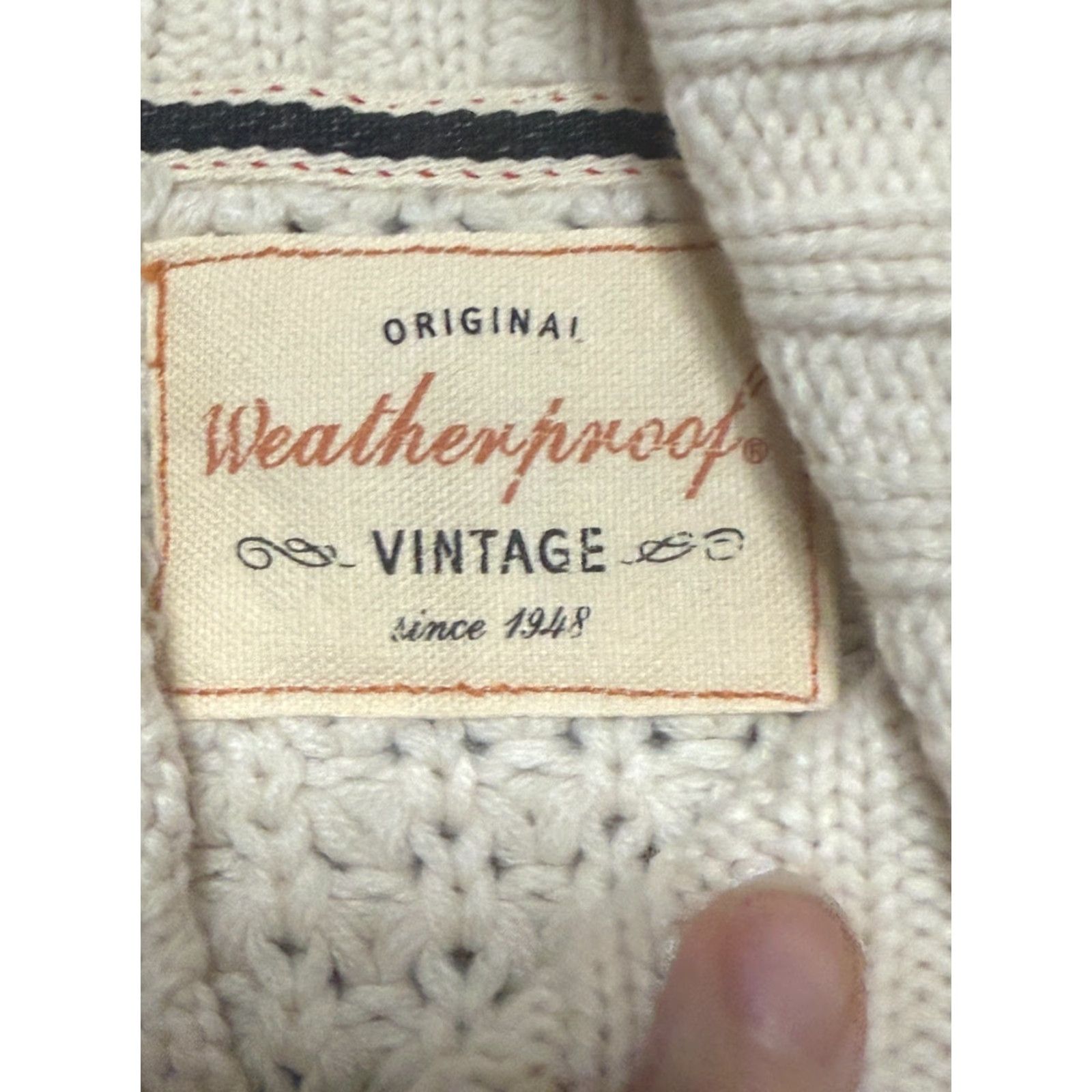 Weatherproof VINTAGE Weatherproof Sweater Women’s Large White Pullover Raglan Knitted Size L / US 10 / IT 46 - 5 Thumbnail