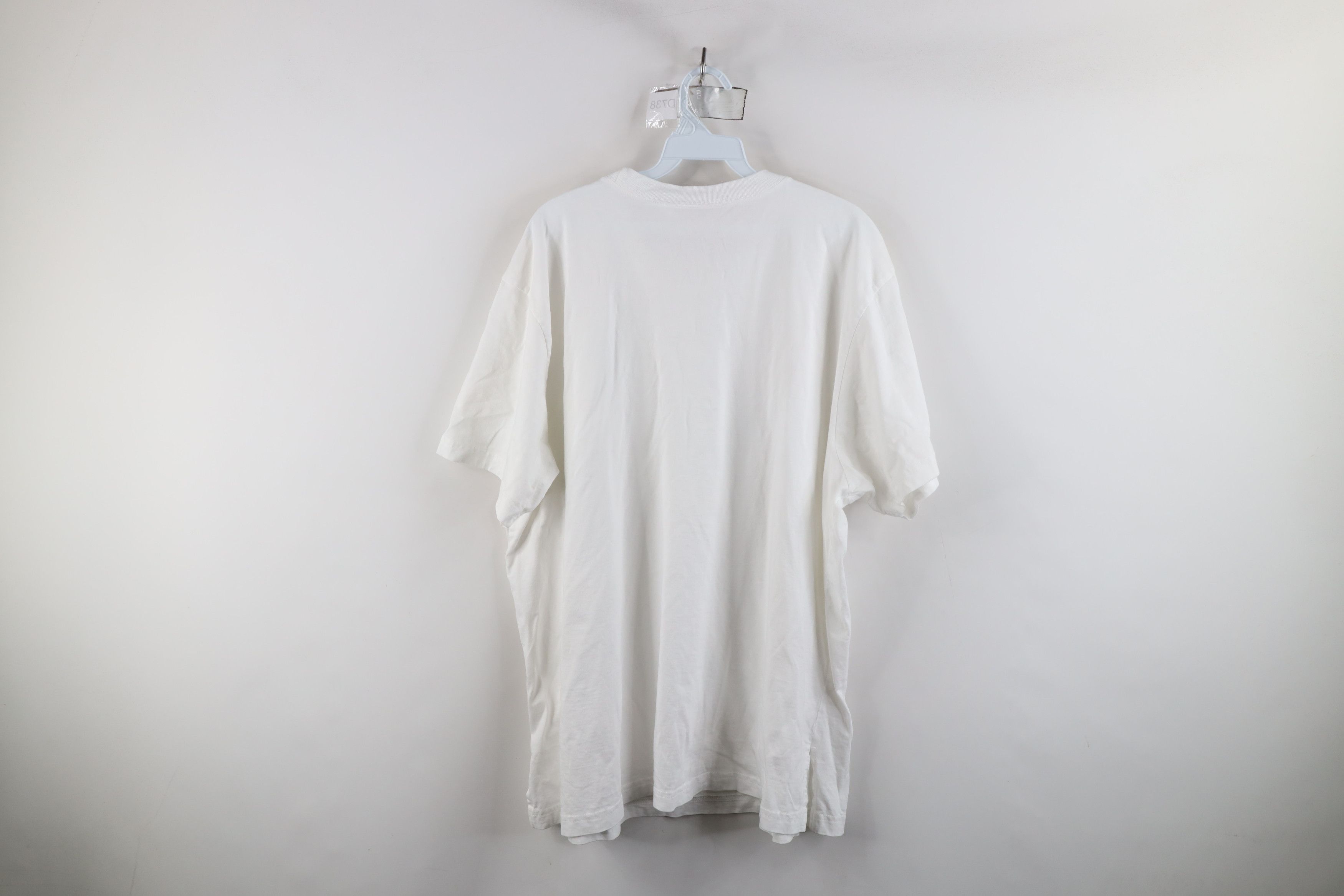 Vintage Vintage 90s Streetwear Cotton Short Sleeve T-Shirt White Size 3XL / US 20-22 - 7 Thumbnail