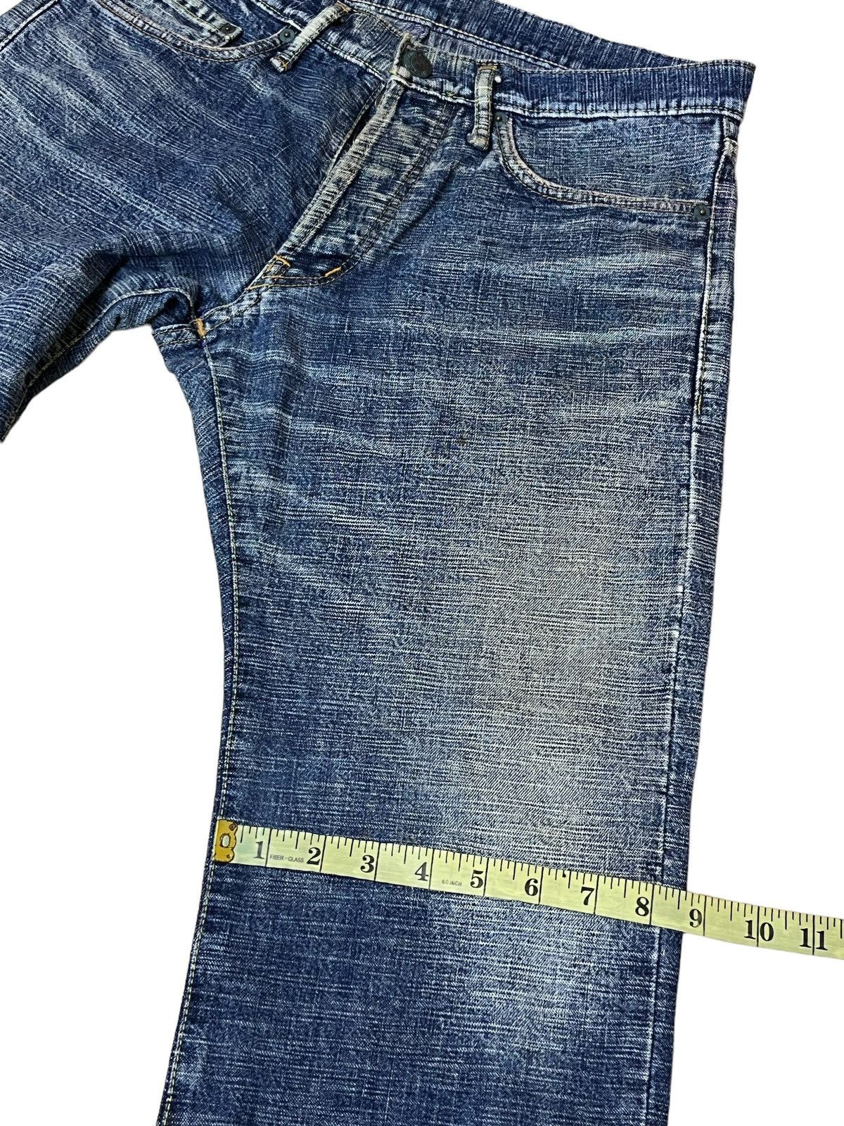 Japanese Brand SICK🔥JAPAN DENIM K.U. USA MELT INTO THE UNIVERSE JEANS Size US 32 / EU 48 - 15 Thumbnail