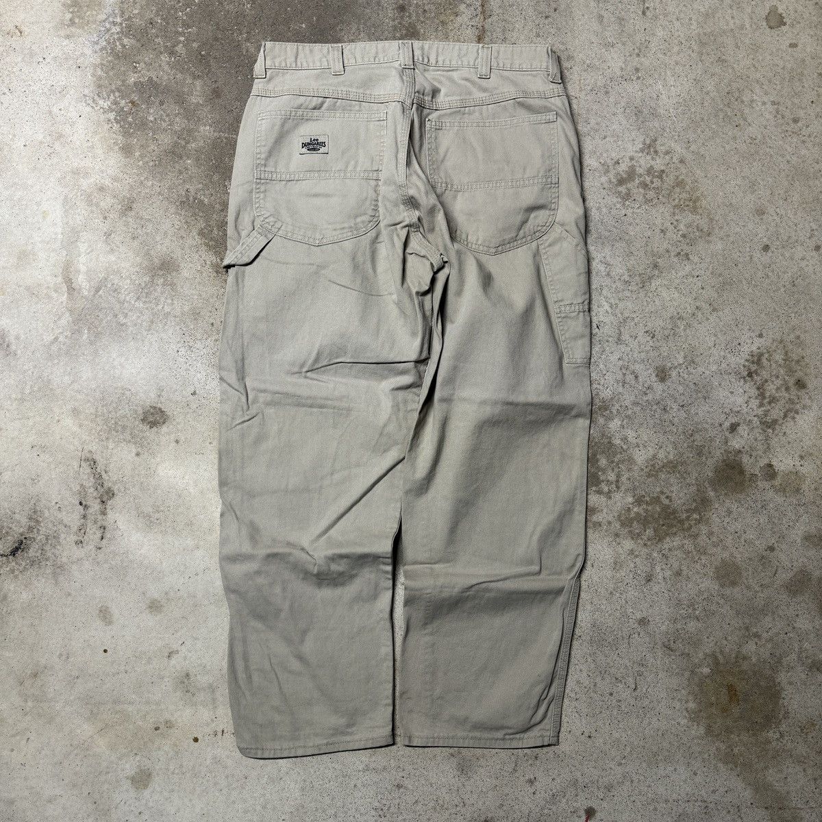 Vintage VINTAGE LEE DUNGAREES BAGGY TAN CARPENTER PANTS 36x32 Size US 36 / EU 52 - 1 Thumbnail
