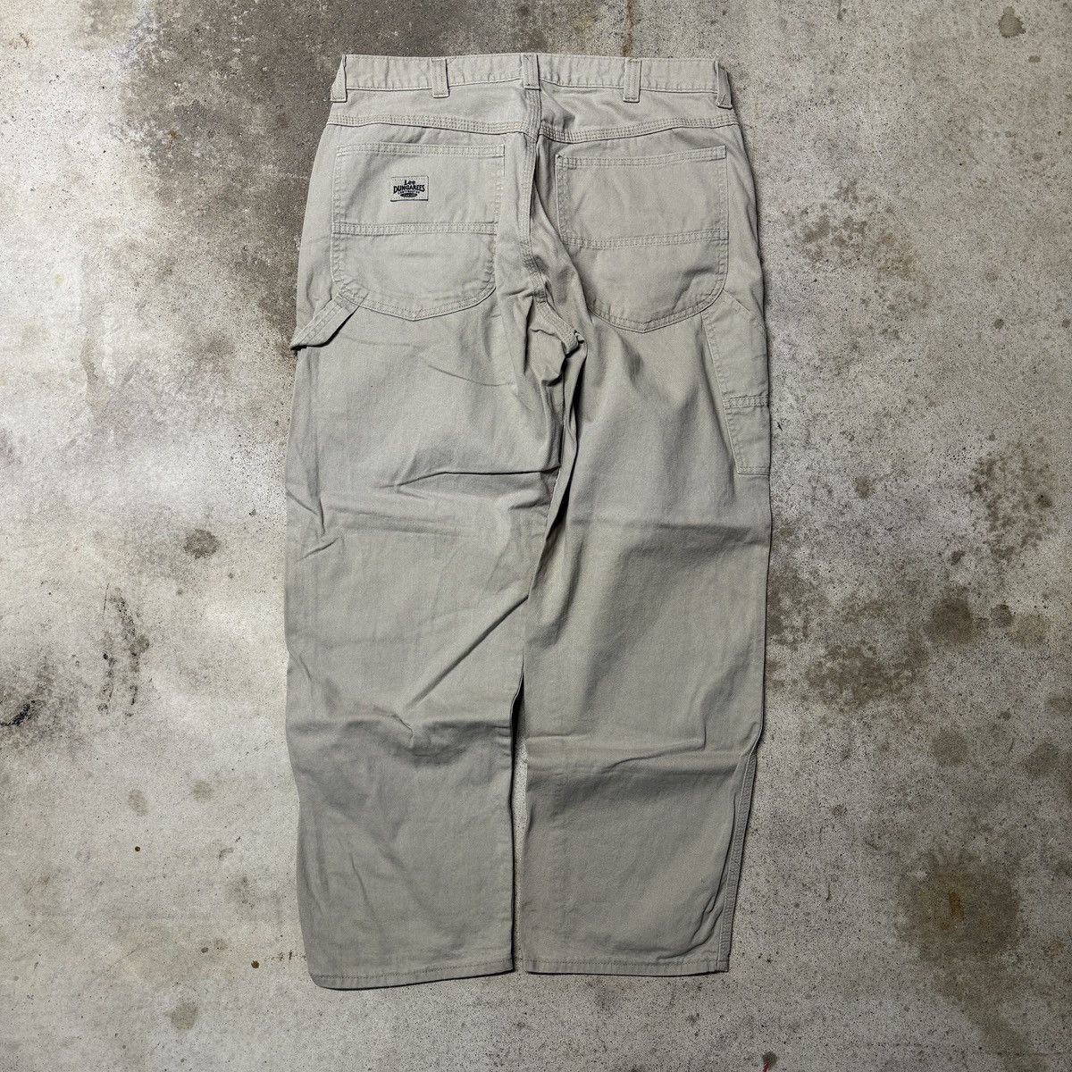 image of Lee Dungarees Baggy Tan Carpenter Pants 36X32, Men's