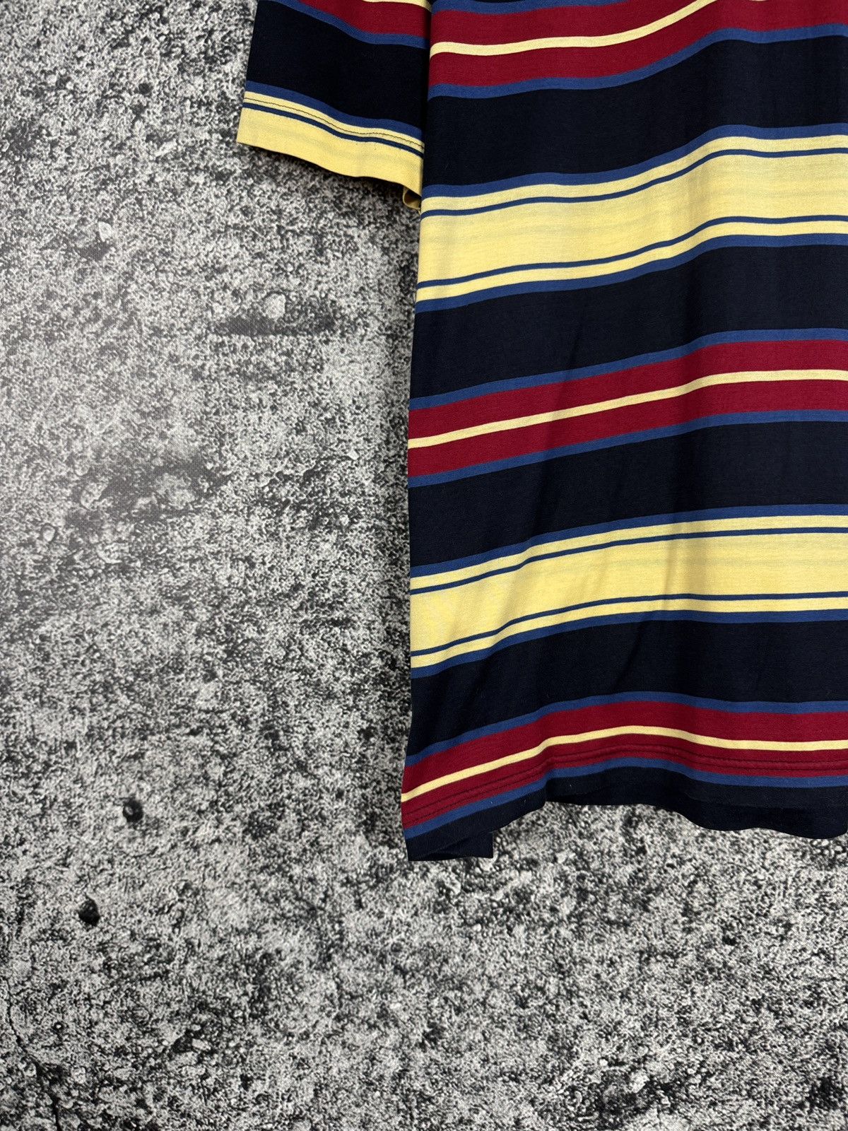 Yves Saint Laurent Men’s Yves Saint Laurent Striped Polo Shirt Vintage YSL XL Size US XL / EU 56 / 4 - 4 Thumbnail