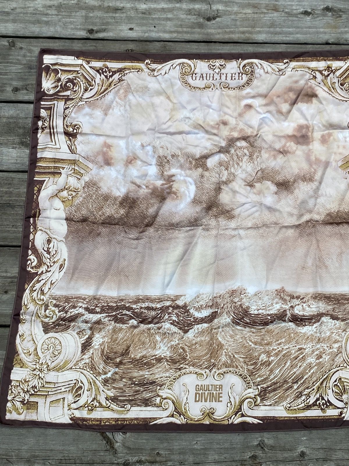 小物 Jean Paul GAULTIER/100% silk scarf/VTG Vintage Jean Paul Gaultier Silk Scarf, Gaultier Homme Scarf