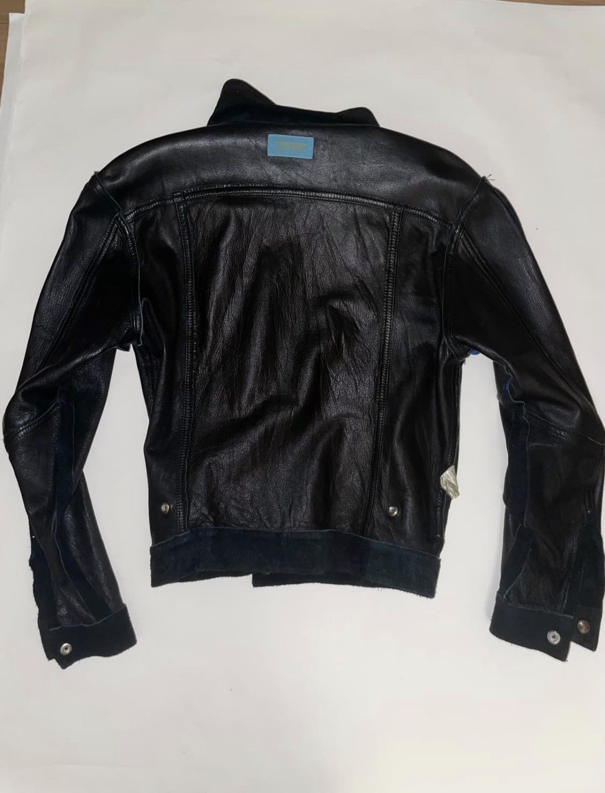Undercover UNDERCOVER 1997 AW "LEAF" PAINTLINE COW SUEDE LEATHER JACKET Size US M / EU 48-50 / 2 - 2 Thumbnail