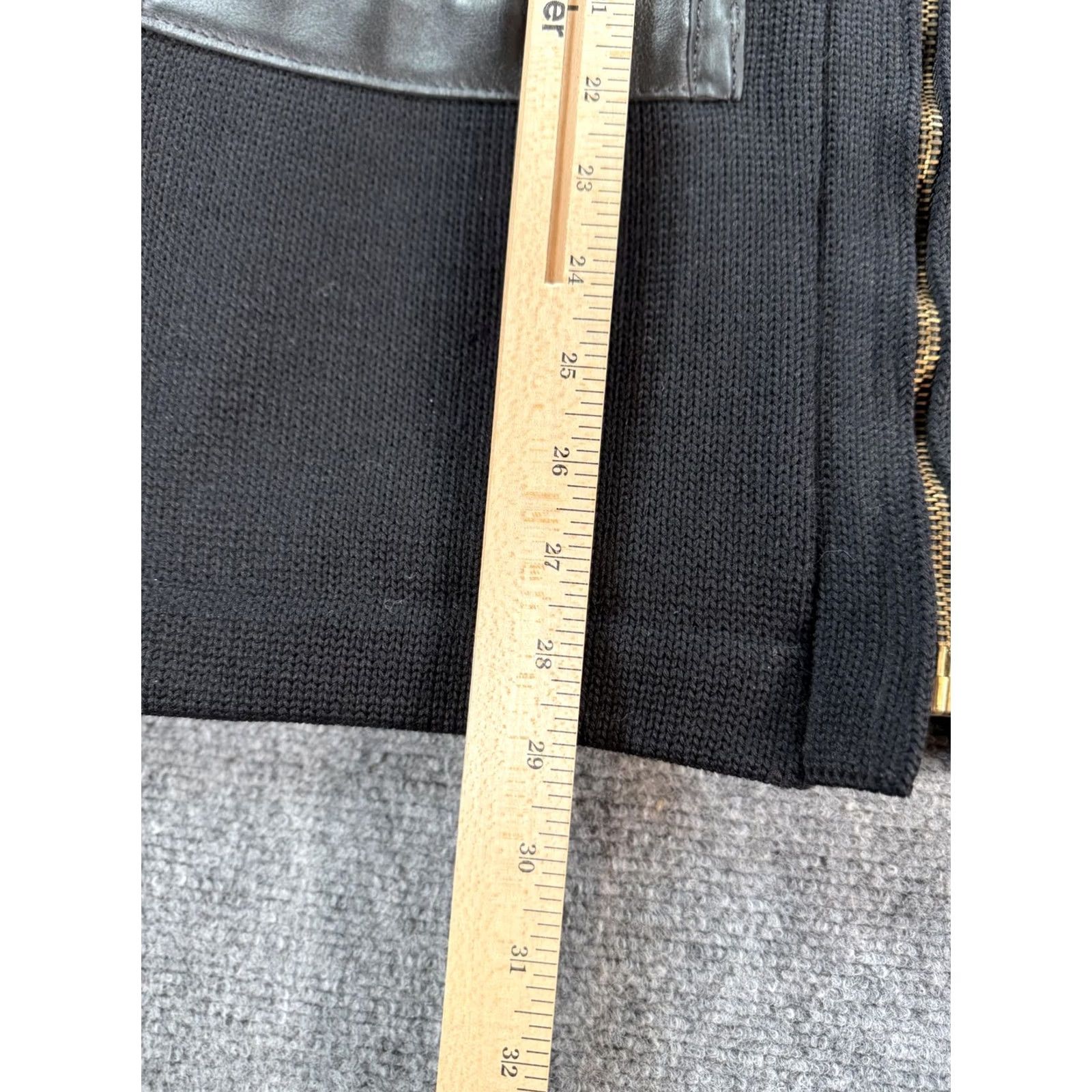 Vintage VINTAGE Skookum Sweater Mens 40 Black Wool Leather Shooting Pockets Zip 60s 70s Size US M / EU 48-50 / 2 - 7 Thumbnail