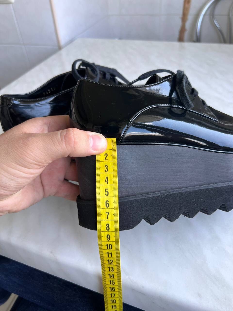 Stella McCartney Stella McCartney Elyse High Platform Leather Shoes Black Size US 8 / IT 38 - 18 Thumbnail