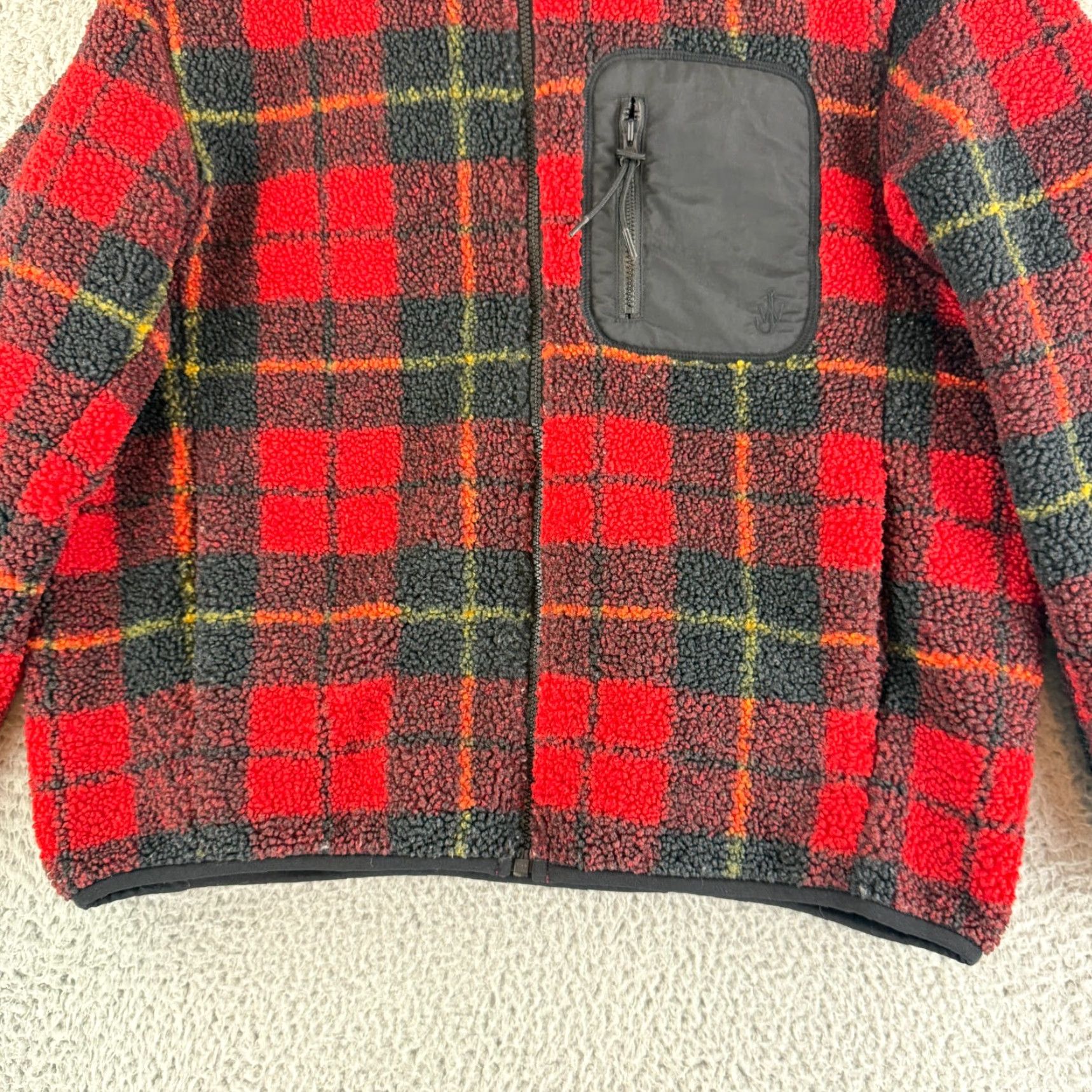 Uniqlo Uniqlo JW Anderson Fleece Jacket Womens Small Red Plaid Full Zip Hooded LS Size S / US 4 / IT 40 - 4 Thumbnail