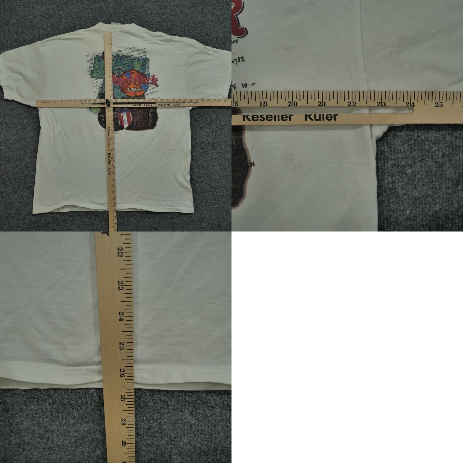 Hard Rock Cafe VINTAGE Hard Rock Cafe Shirt Adult XL White Mens 90s T-Shirt Size US XL / EU 56 / 4 - 10 Thumbnail