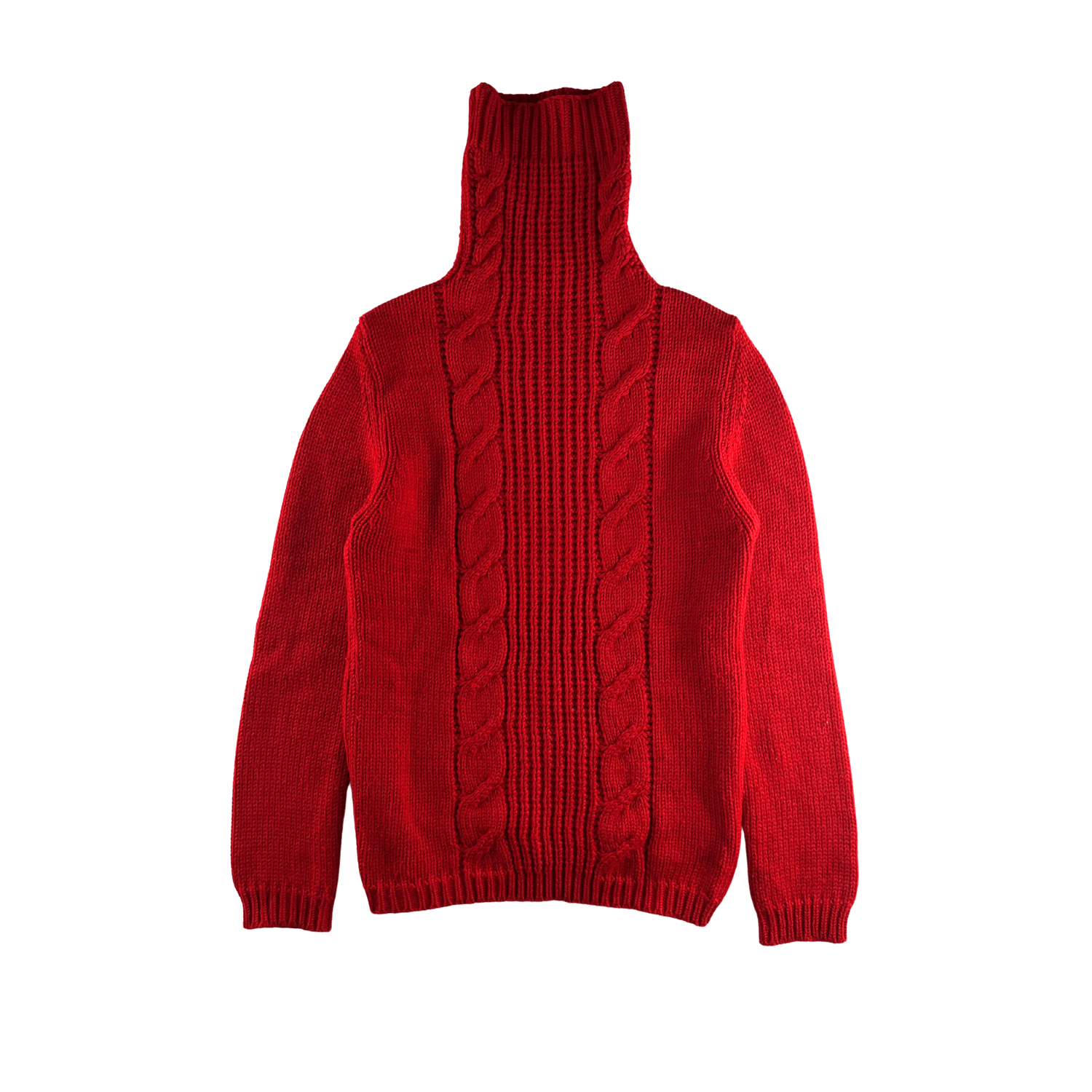 Yohji Yamamoto Yohji Yamamoto FW01 Red Turtleneck Size US L / EU 52-54 / 3 - 2 Thumbnail